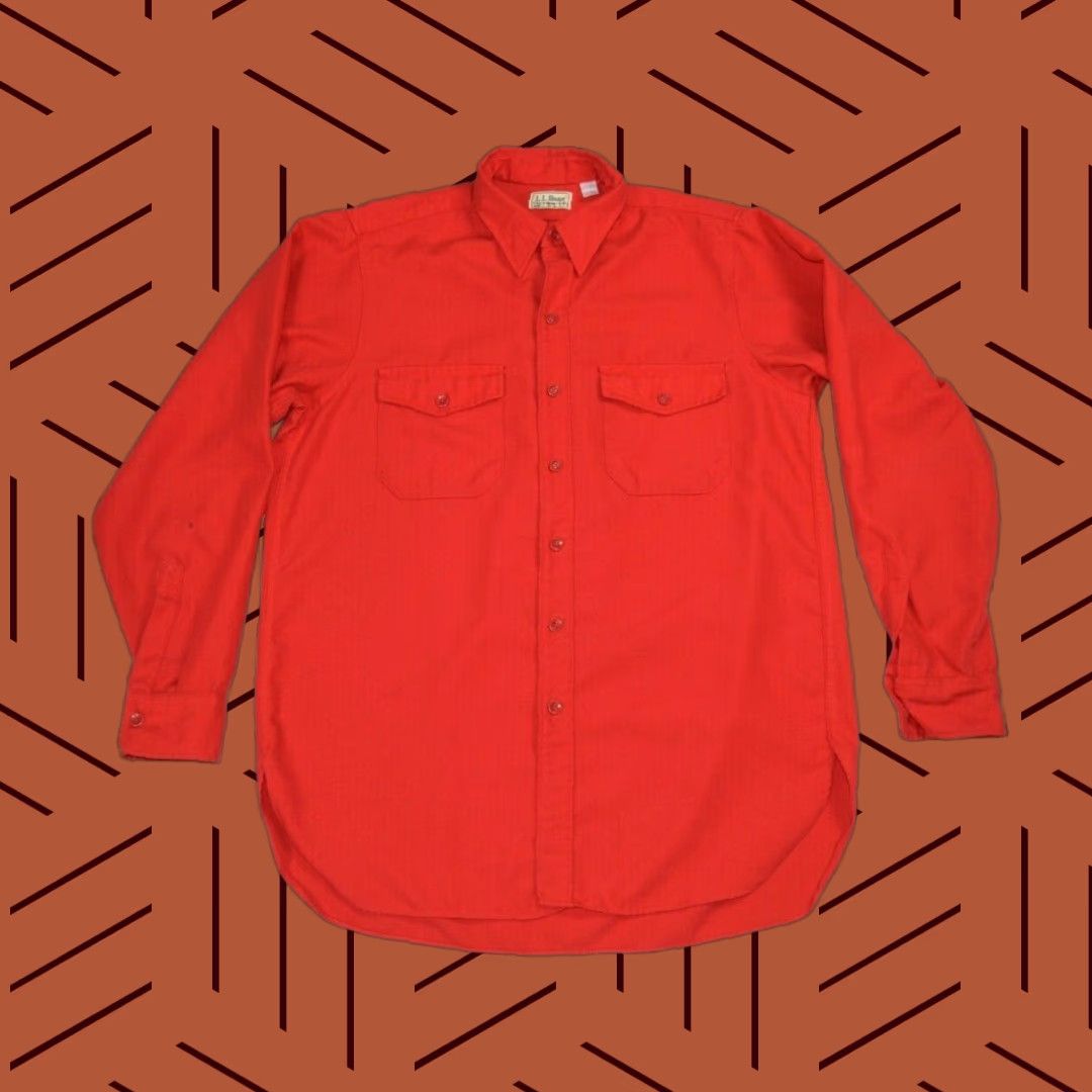 Vintage VINTAGE LL BEAN ALLAGASH FLANNEL SHIRT VTG USA LONG SLEEVE RED MENS LARGE L TALL A045 Size US L / EU 52-54 / 3 - 1 Thumbnail