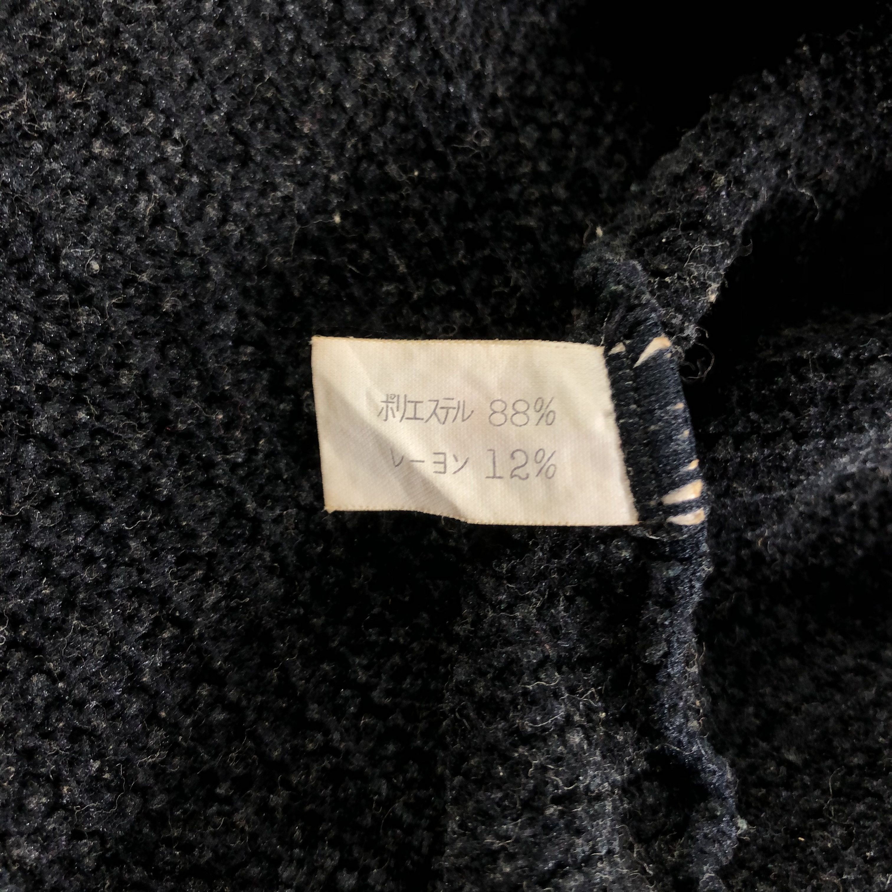 Beams Plus Faded Black Knit Beams Mesh Sweatshirt F318 Size US M / EU 48-50 / 2 - 4 Thumbnail