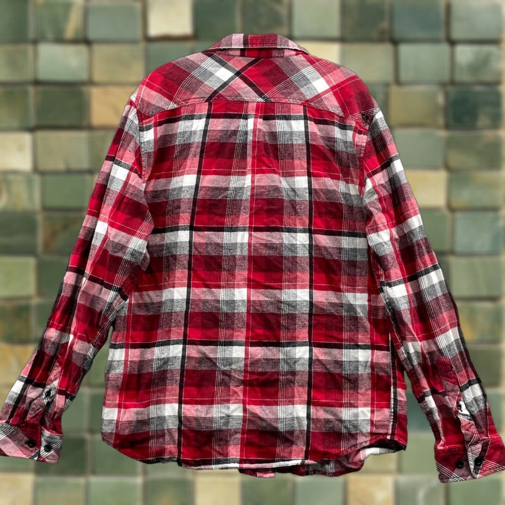O'Neill VINTAGE O'Neill Flannel Shirt Men's Large Red Shirt Button-Up Casual Workwear 70s 90s Cowboy Hipster Nature Outdoor Western camping travel Mens Size US L / EU 52-54 / 3 - 1 Thumbnail
