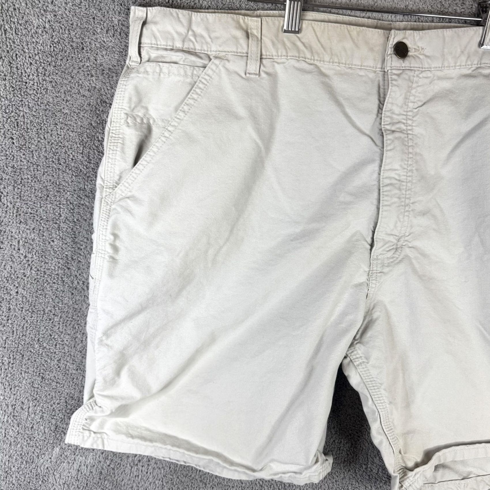 Carhartt Carhartt Cargo Shorts Mens 40 Beige Canvas Relaxed Fit Work Pockets Summer Casual Workwear Men's Size US 40 / EU 56 - 2 Thumbnail