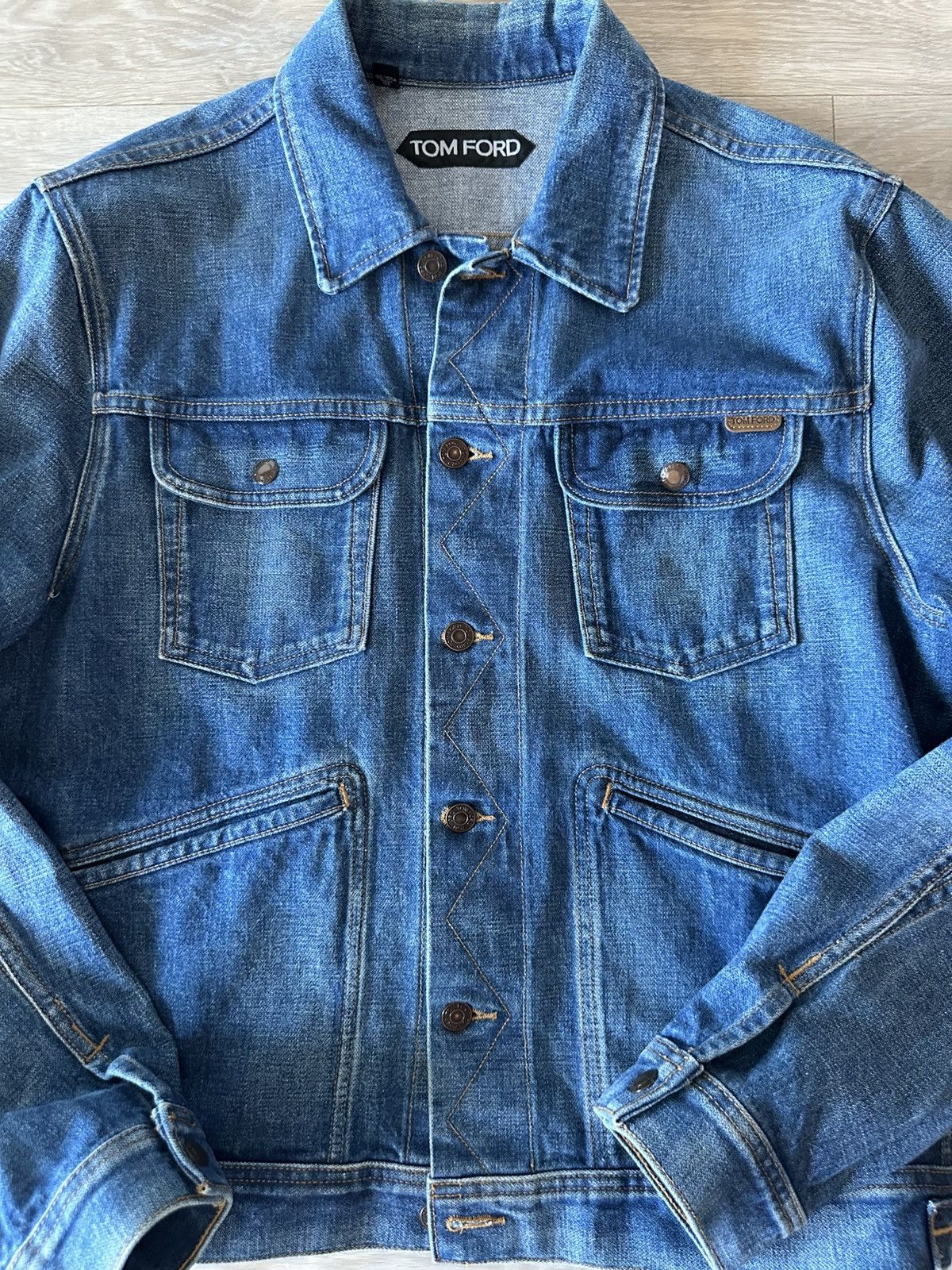 Tom Ford Tom Ford Selvedge Denim Jacket Size US L / EU 52-54 / 3 - 5 Thumbnail