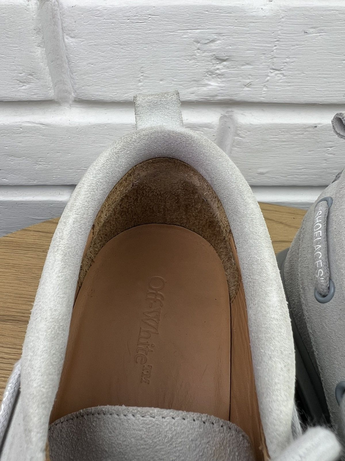 Off-White OFF-WHITE Derby Suede Boat Shoes SPONGE Rubber Sole Gray Size US 8 / EU 41 - 18 Thumbnail