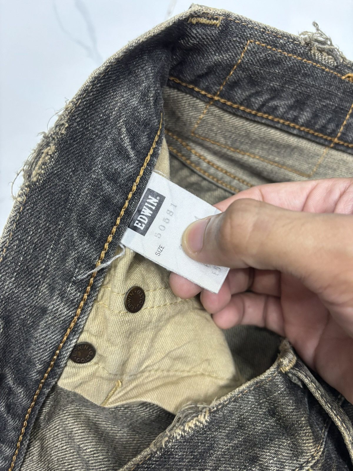 Edwin Flare Jeans Edwin 505s Selvedge Mud Wash Flare Denim Jeans Size US 29 - 18 Thumbnail