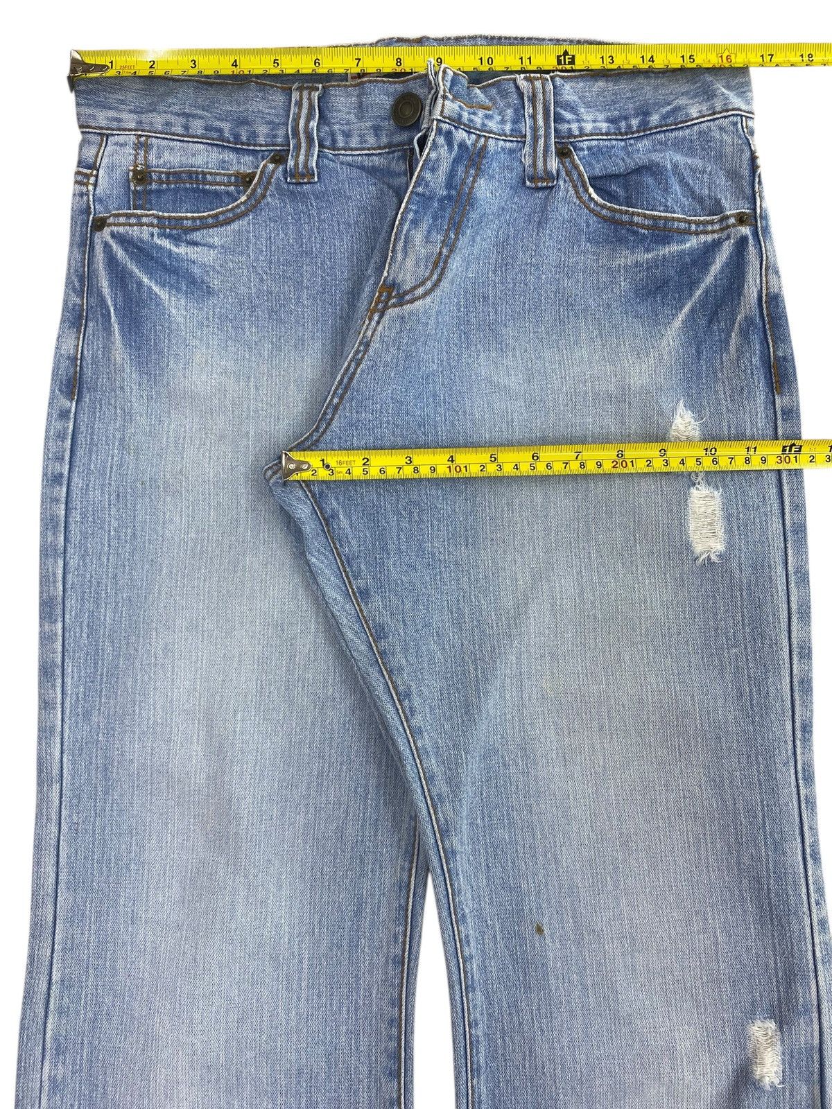 Other Japanese Brand Blue Faded Wash Style Loose Jeans Size US 33 - 5 Thumbnail