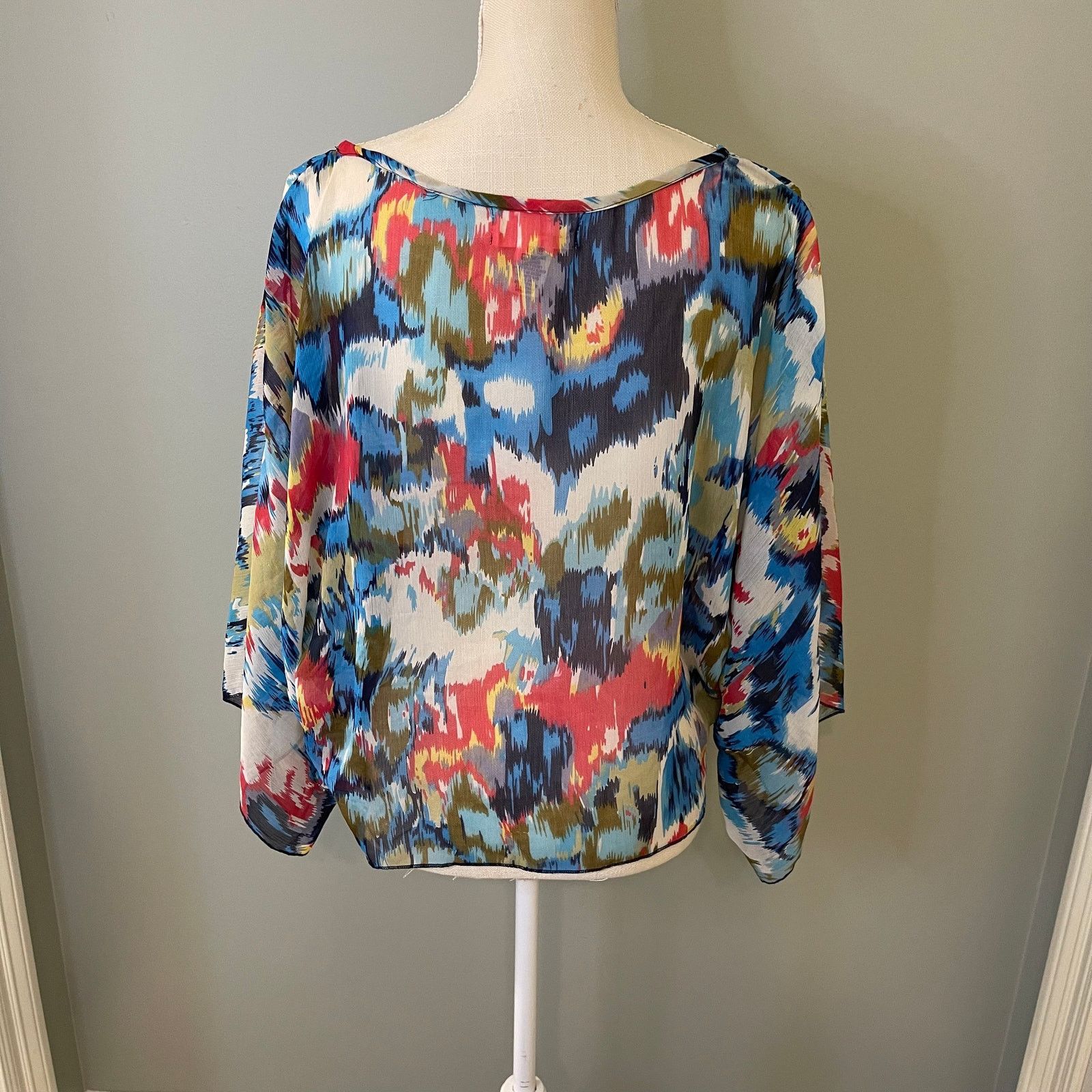 Vintage Havana Vintage Havana Sheer Floral Rayon Blouse, M Size M / US 6-8 / IT 42-44 - 4 Thumbnail