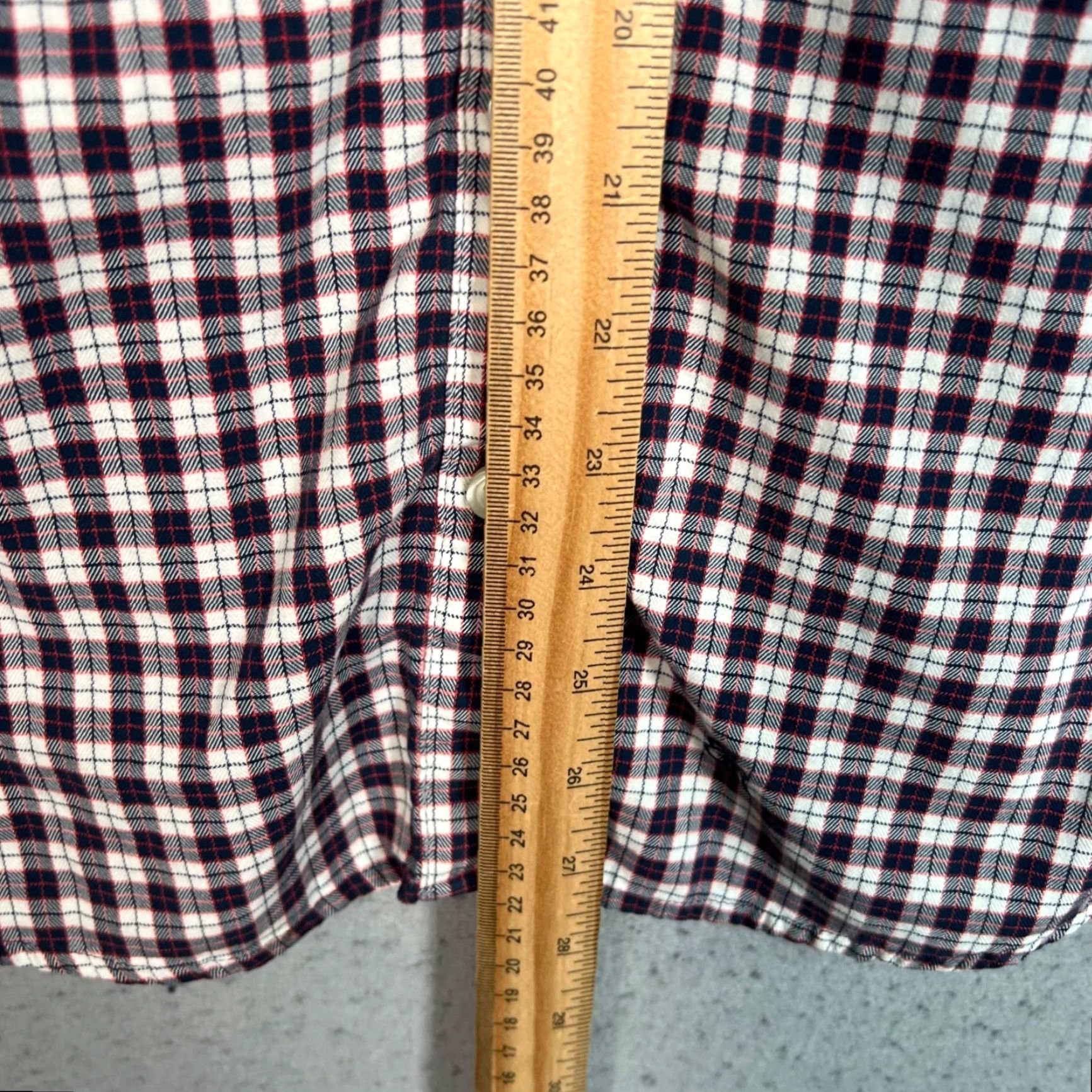 Banana Republic VINTAGE Banana Republic Shirt Plaid 100% Cotton Button-Down Womens Small Red Long Sleeve Collared Womens Size S / US 4 / IT 40 - 7 Thumbnail