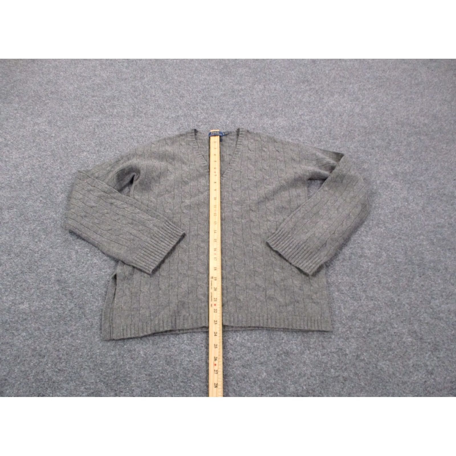 Polo Ralph Lauren Polo Ralph Lauren Sweater Womens XS Gray Cashmere Cable Knit Relaxed Lightweight Size XS / US 0-2 / IT 36-38 - 3 Thumbnail