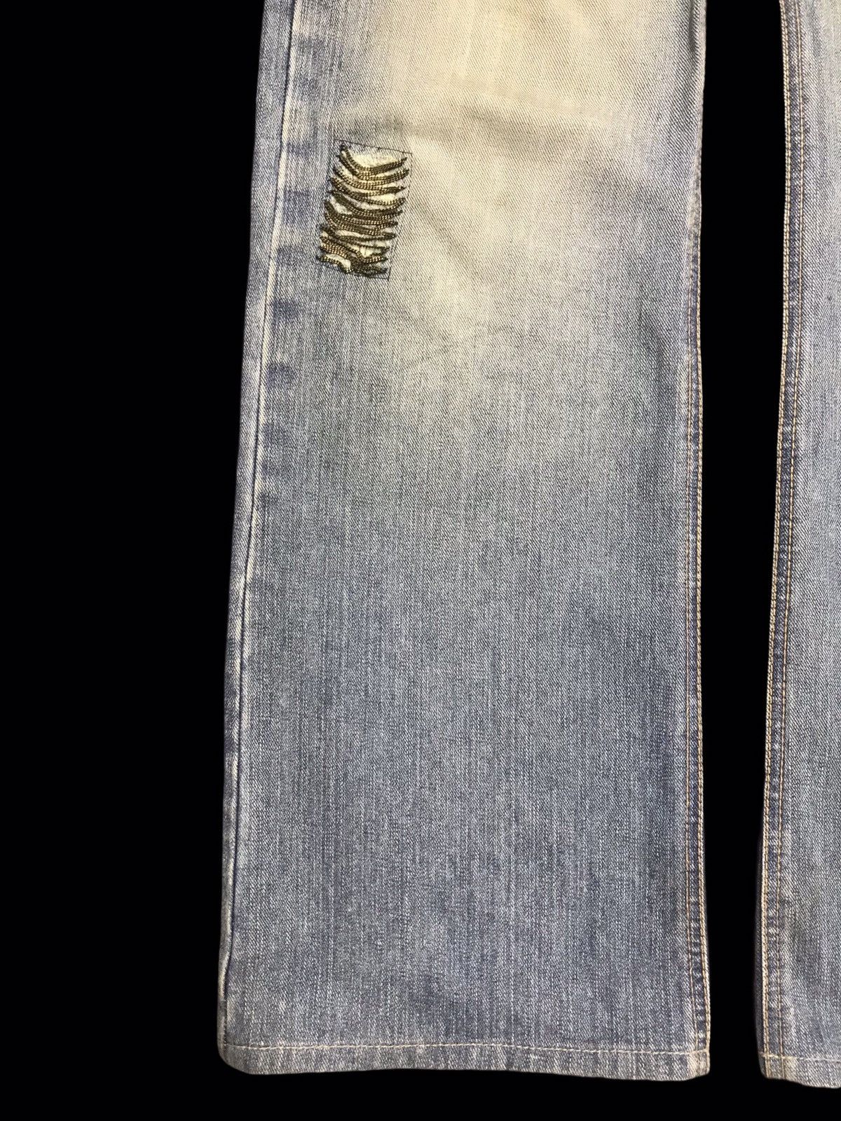 Japanese Brand 💥FLARE💥ARCHIVAL SNARL DISTRESSED DENIM F249 Size US 34 / EU 50 - 7 Thumbnail