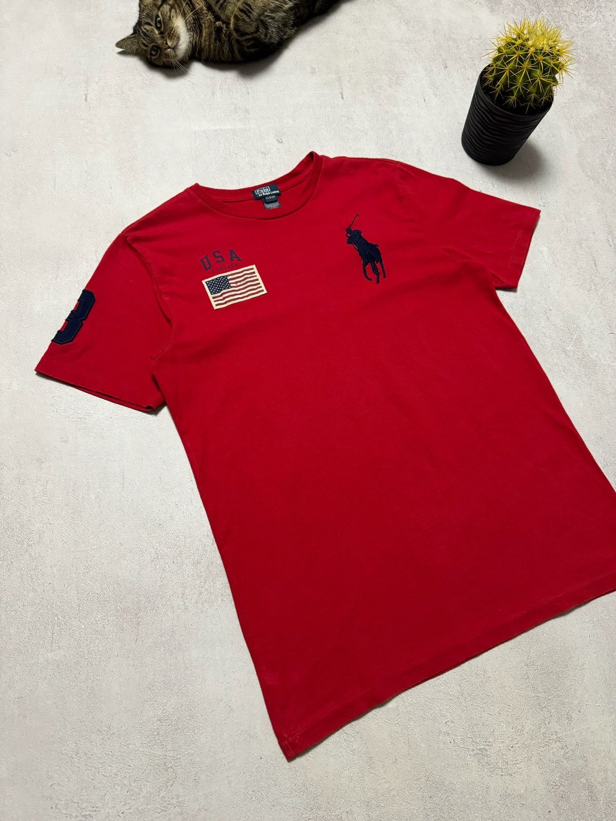 Polo Ralph Lauren × Vintage Vintage Polo Ralph Lauren T Shirt USA #3 Big Logo Y2K 90s Size US M / EU 48-50 / 2 - 4 Thumbnail