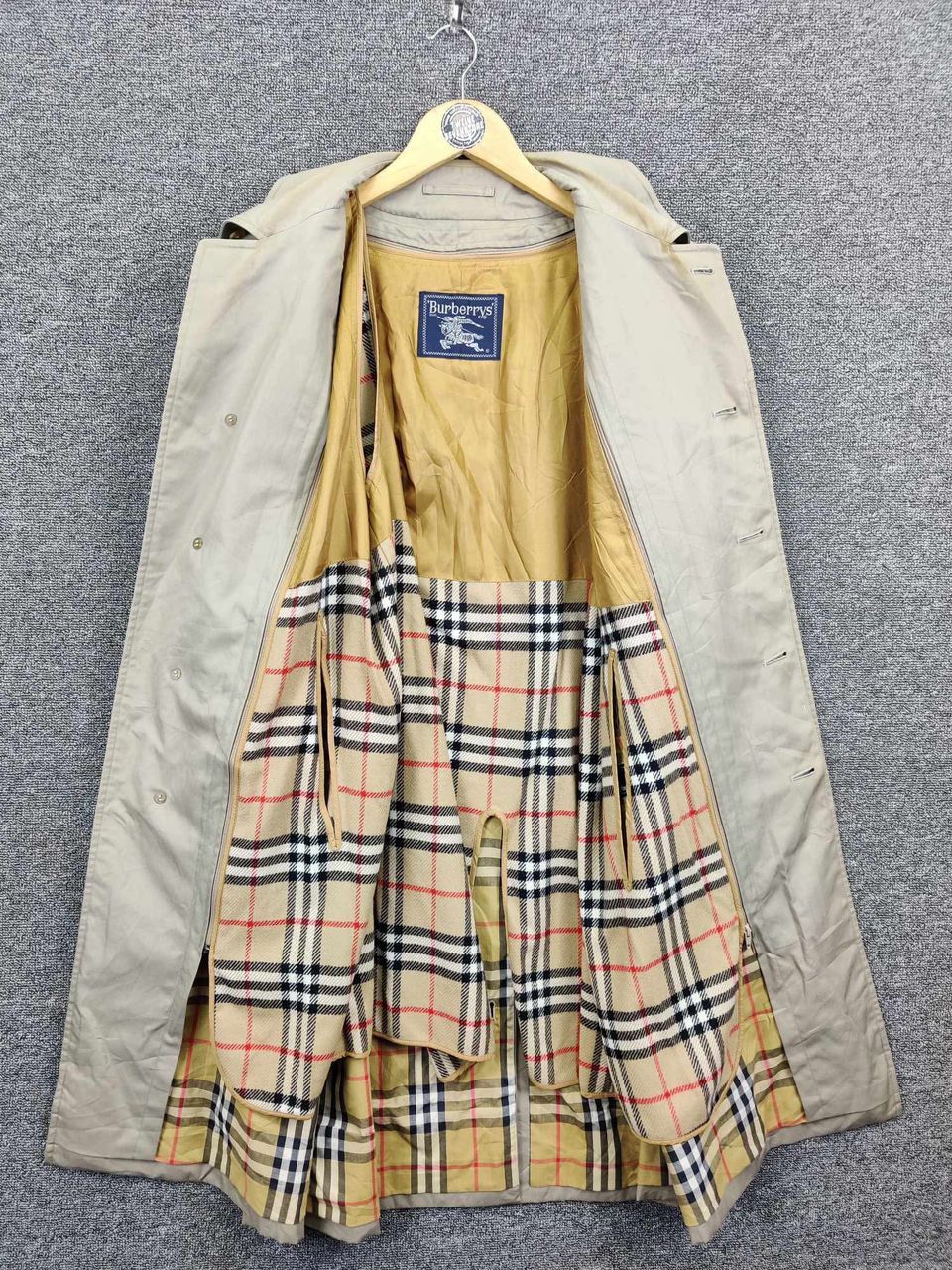 Burberry Vintage Burberry Nova Check Trench Coat Size US L / EU 52-54 / 3 - 8 Thumbnail