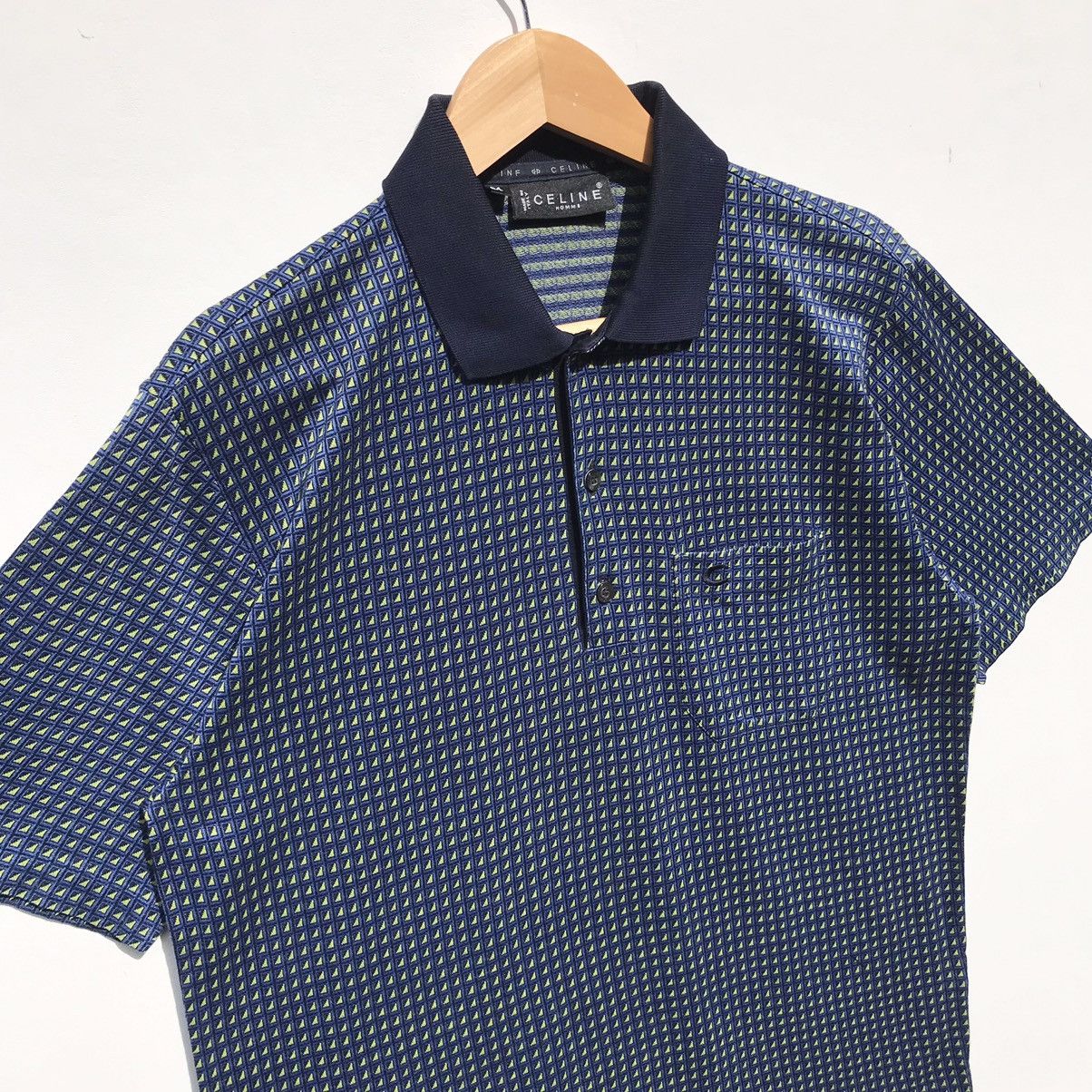 Celine Vintage 90s Celine Homme Polos Shirt Small Logo C Celine Size US S / EU 44-46 / 1 - 5 Thumbnail
