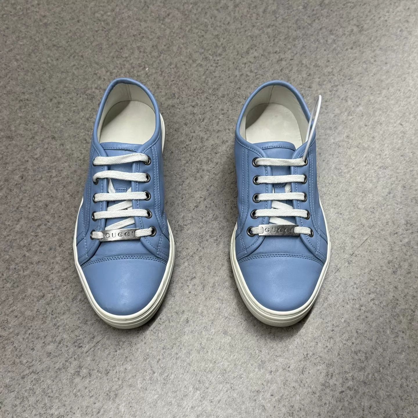 Gucci Gucci White & Blue Sneakers 36.5 Like New 2x Worn Size US 6 / IT 36 - 5 Thumbnail