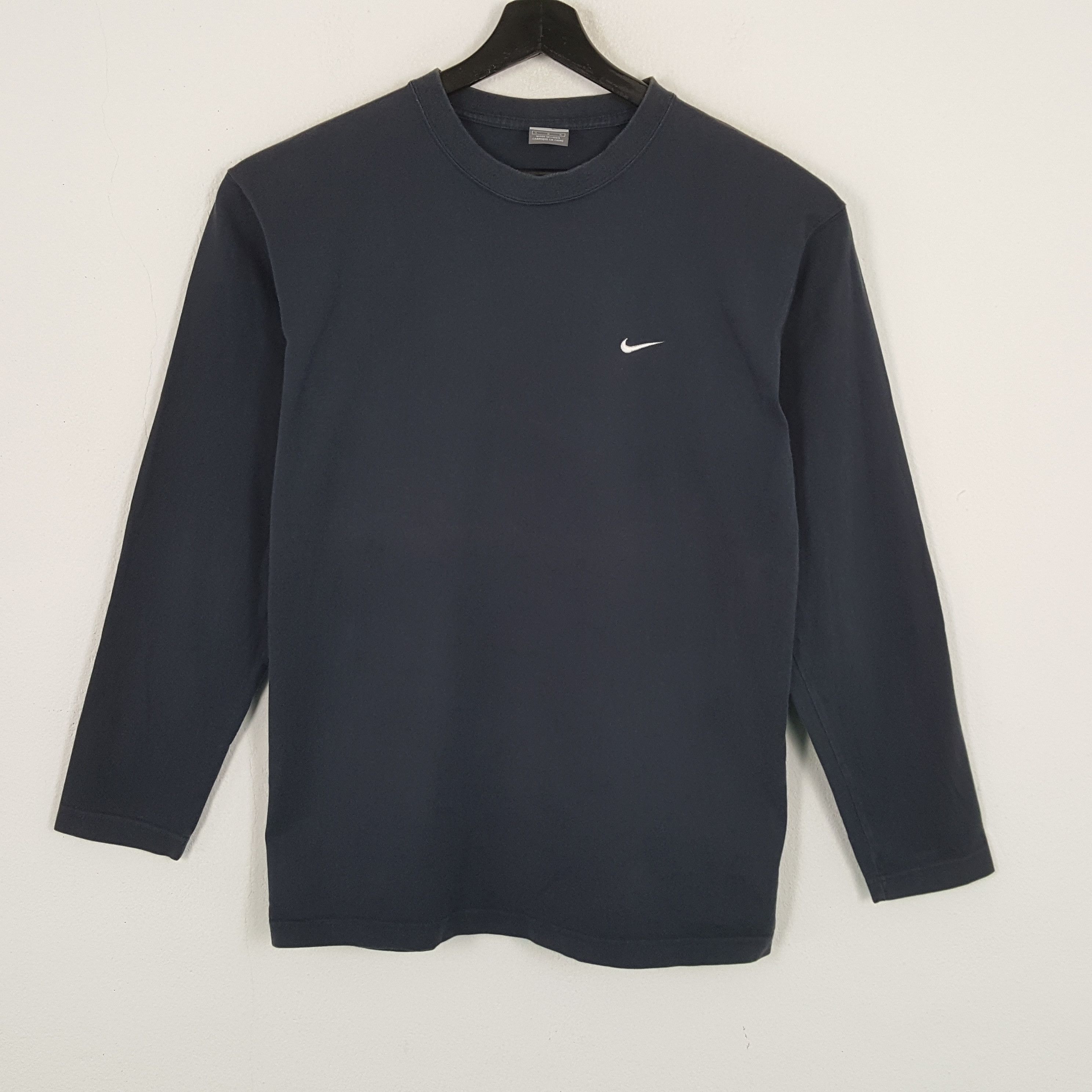 Nike × Vintage NIKE Small Logo Design Long Sleeve Tshirt Size US M / EU 48-50 / 2 - 1 Thumbnail