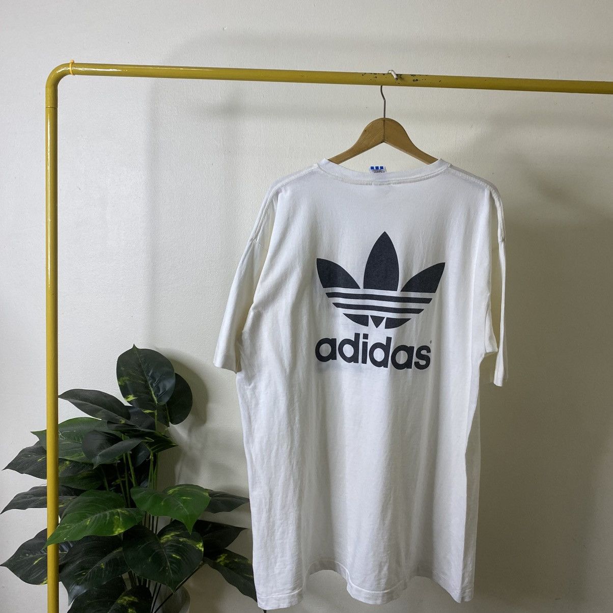 Adidas Vintage 1990s Adidas Double Sided Graphic T Shirt Size US XXL / EU 58 / 5 - 6 Thumbnail
