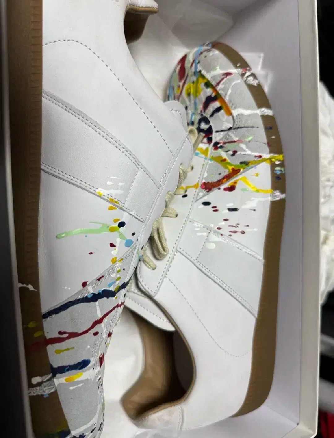 Maison Margiela Maison Margiela Paint Splatter GATs | Grailed
