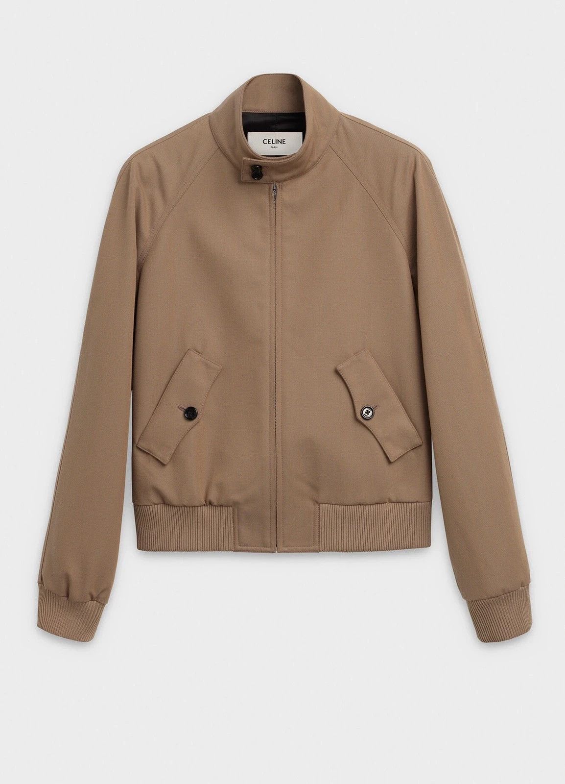 Celine × Hedi Slimane SS19 Harrington-style Jacket Beige Camel Bomber 44 xs Size US S / EU 44-46 / 1 - 1 Thumbnail