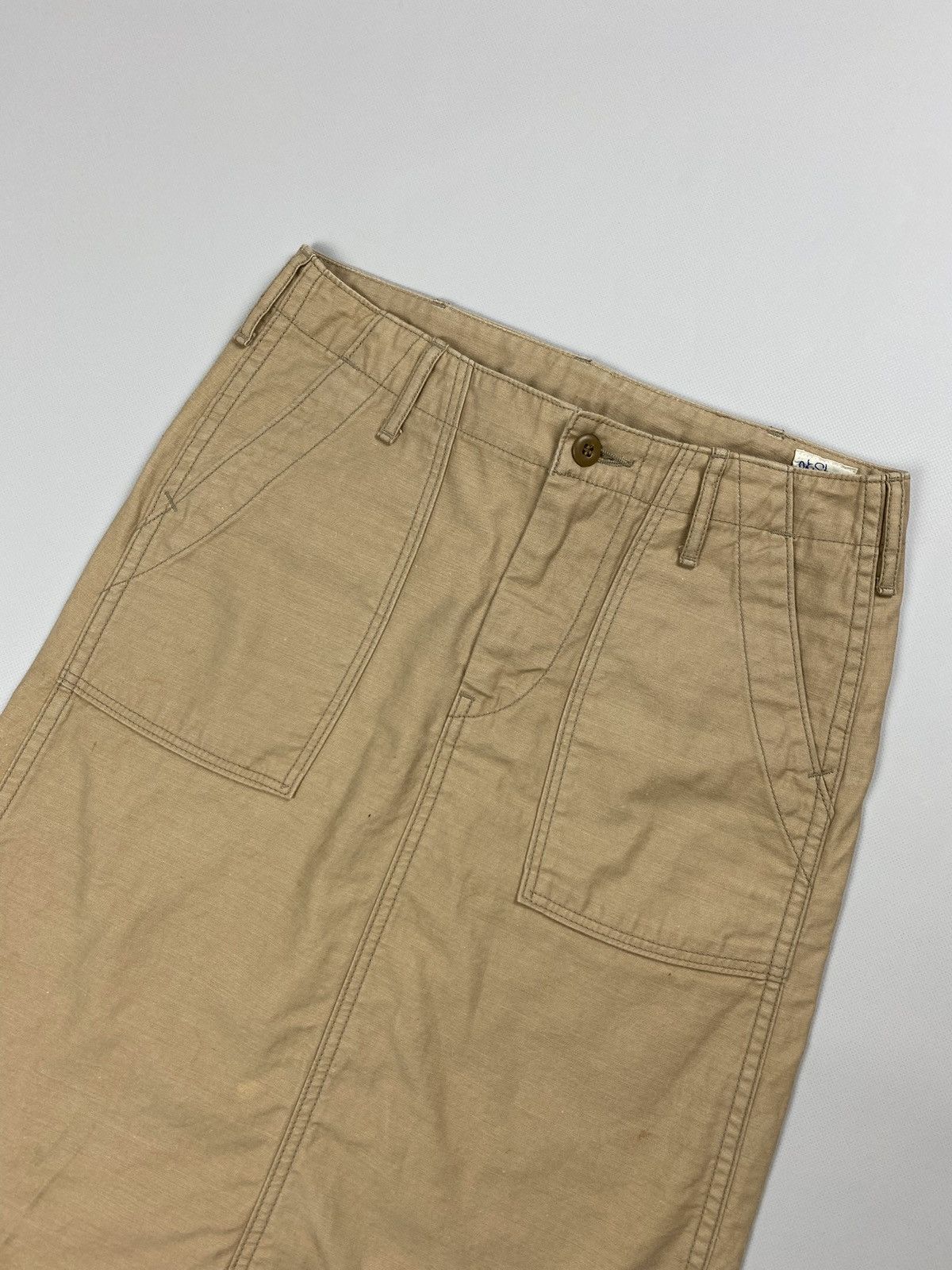 Japanese Brand × Orslow Orslow ladies canvas workwear Back Buckle skirt size 1 Size 26" / US 2 / IT 38 - 4 Thumbnail