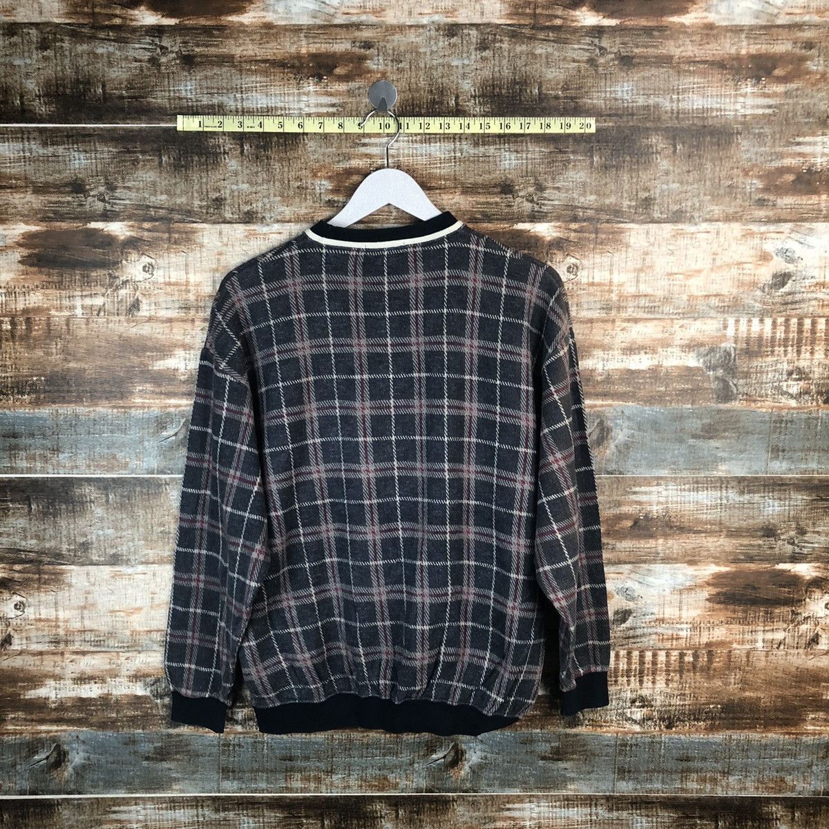 Trussardi Trussardi Checkered vintage Sweatshirt #A1456 Size US M / EU 48-50 / 2 - 13 Thumbnail