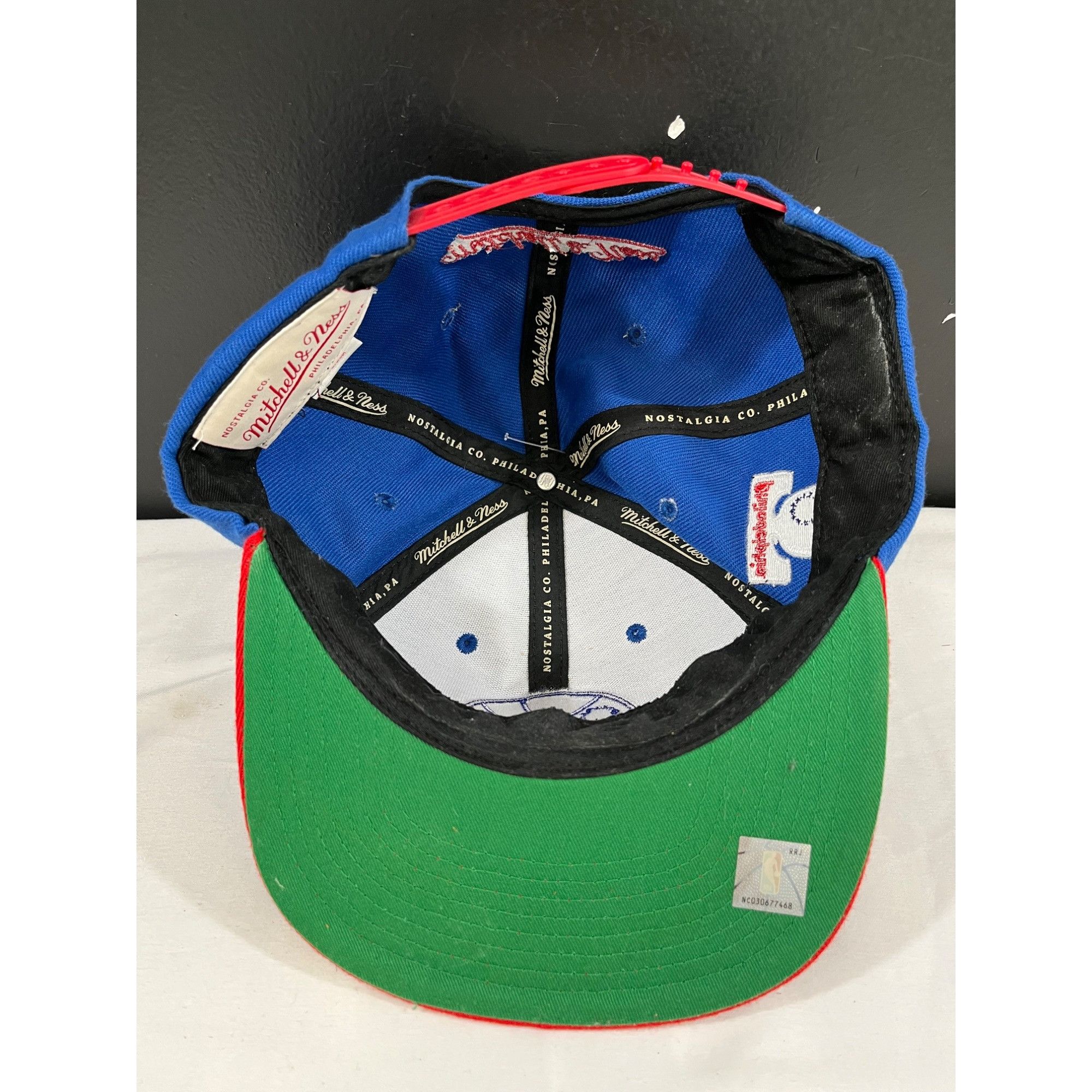 Mitchell & Ness Mitchell & Ness Unisex Blue Philadelphia 76ers Original Fit Size ONE SIZE - 5 Thumbnail