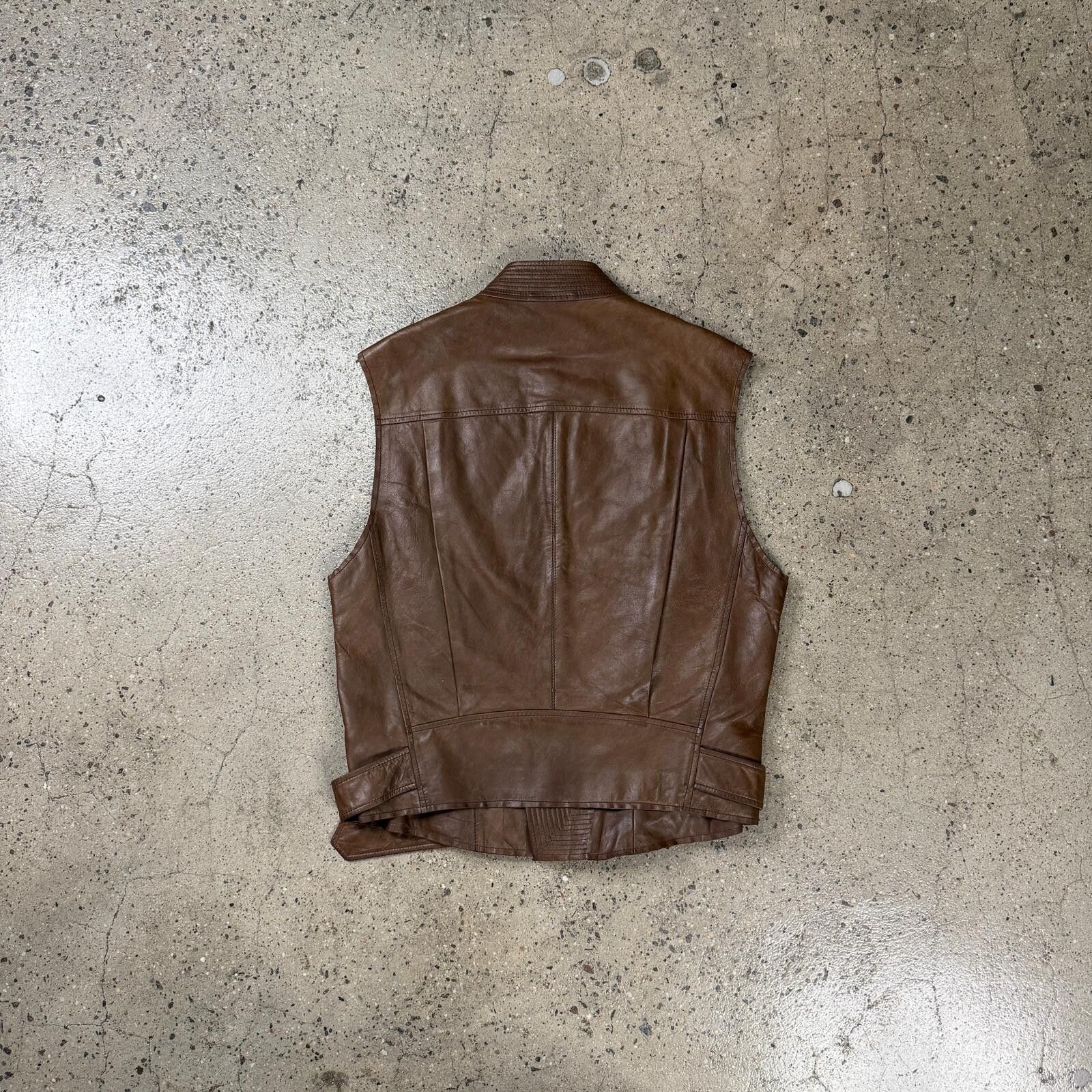 Haider Ackermann Haider Ackermann SS11 Leather Vest Size US M / EU 48-50 / 2 - 2 Thumbnail