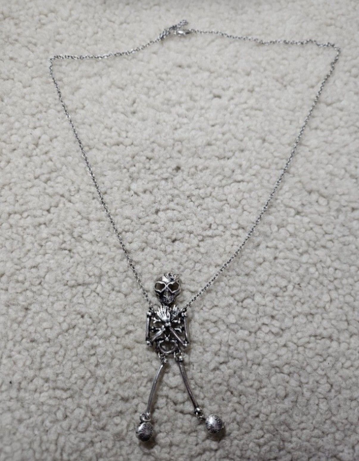 Japanese Brand coquette goth dancing skeleton necklace Size ONE SIZE - 1 Thumbnail