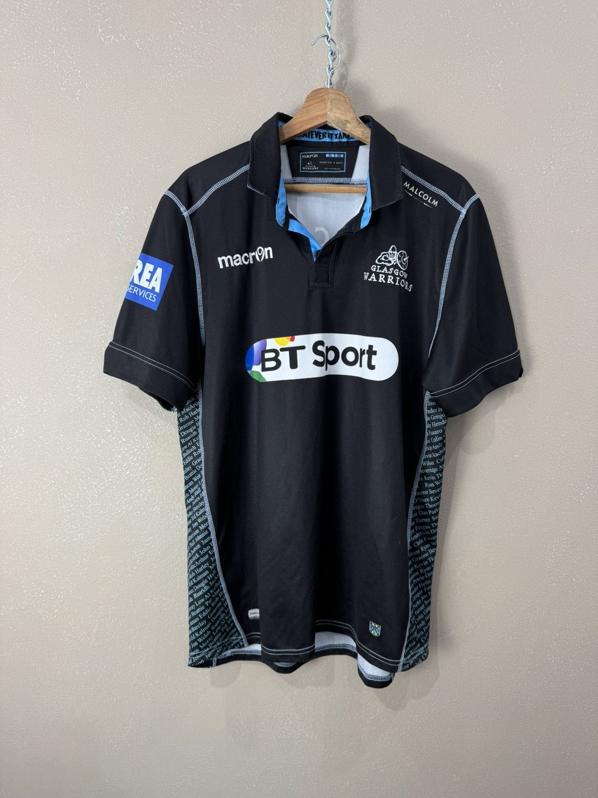 Macron Vintage Scotland Warriors Glascow Rugby Jersey Size US XXL / EU 58 / 5 - 1 Thumbnail