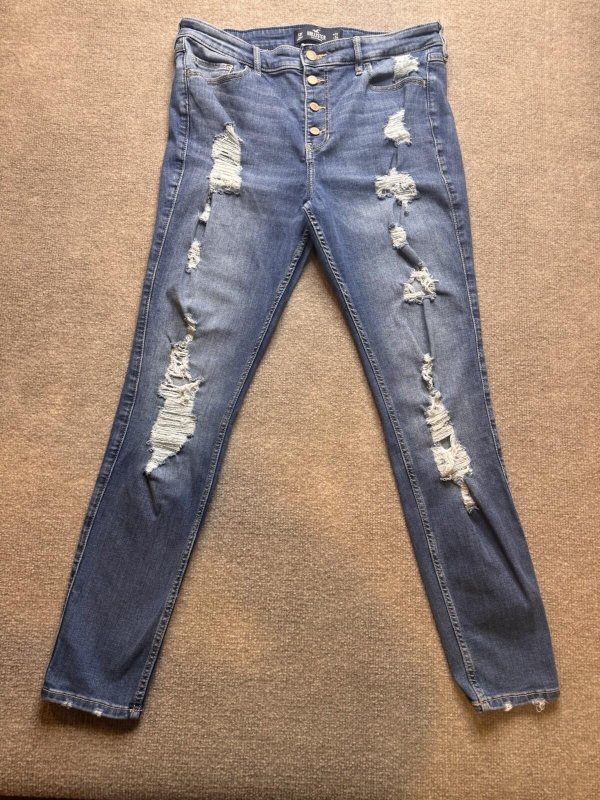 Hollister Hollister Skinny Jeans W 31x30 Distressed Stretch Jeans 757 Size 31" - 3 Thumbnail