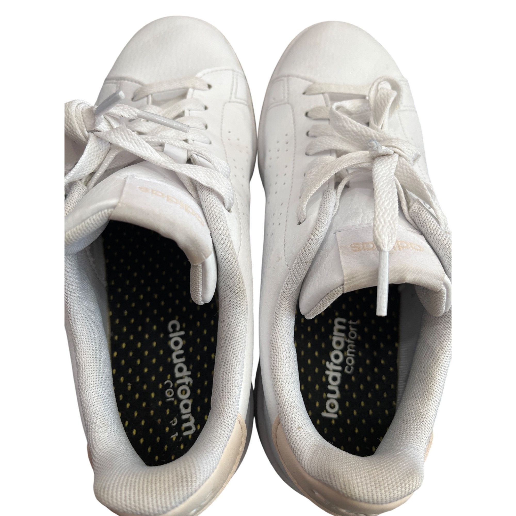 Adidas Adidas Mens White Sneakers Size 7.5 SKU 8939 Size US 7.5 / EU 40-41 - 8 Thumbnail