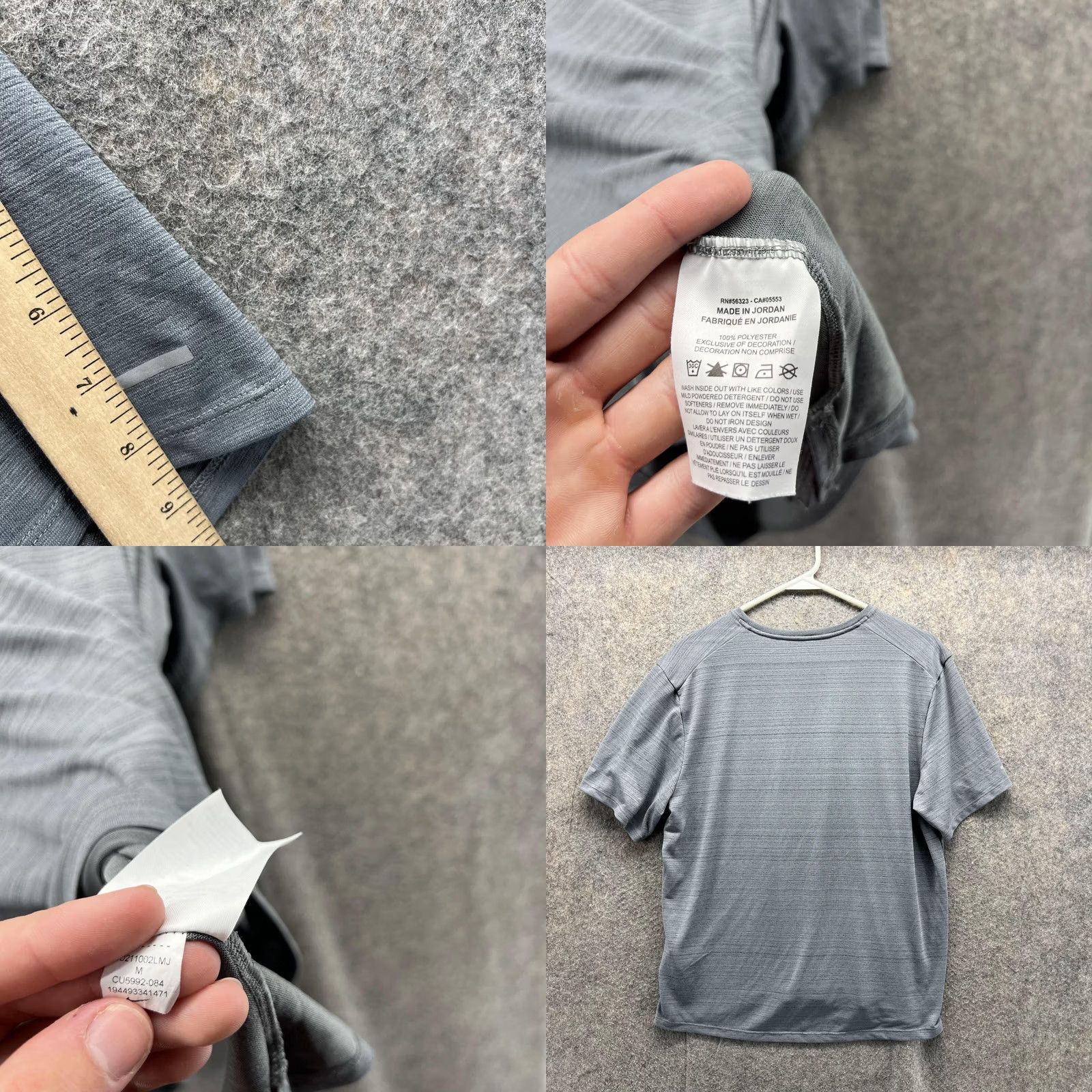 Nike Nike Shirt Mens M Gray Shirts Men Adult Athletic Dri fit Polyester Running Swoosh Size US M / EU 48-50 / 2 - 8 Thumbnail