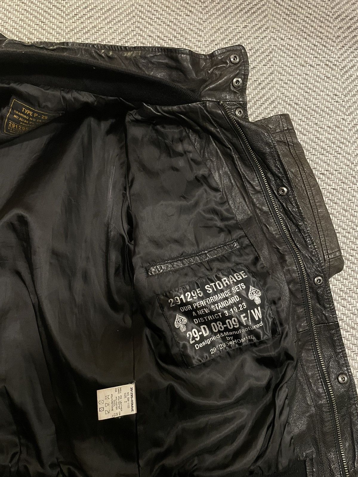 Japanese Brand × Vintage 291295 HOMME 4 POCKETS PIG LEATHER JACKET Size US M / EU 48-50 / 2 - 10 Thumbnail