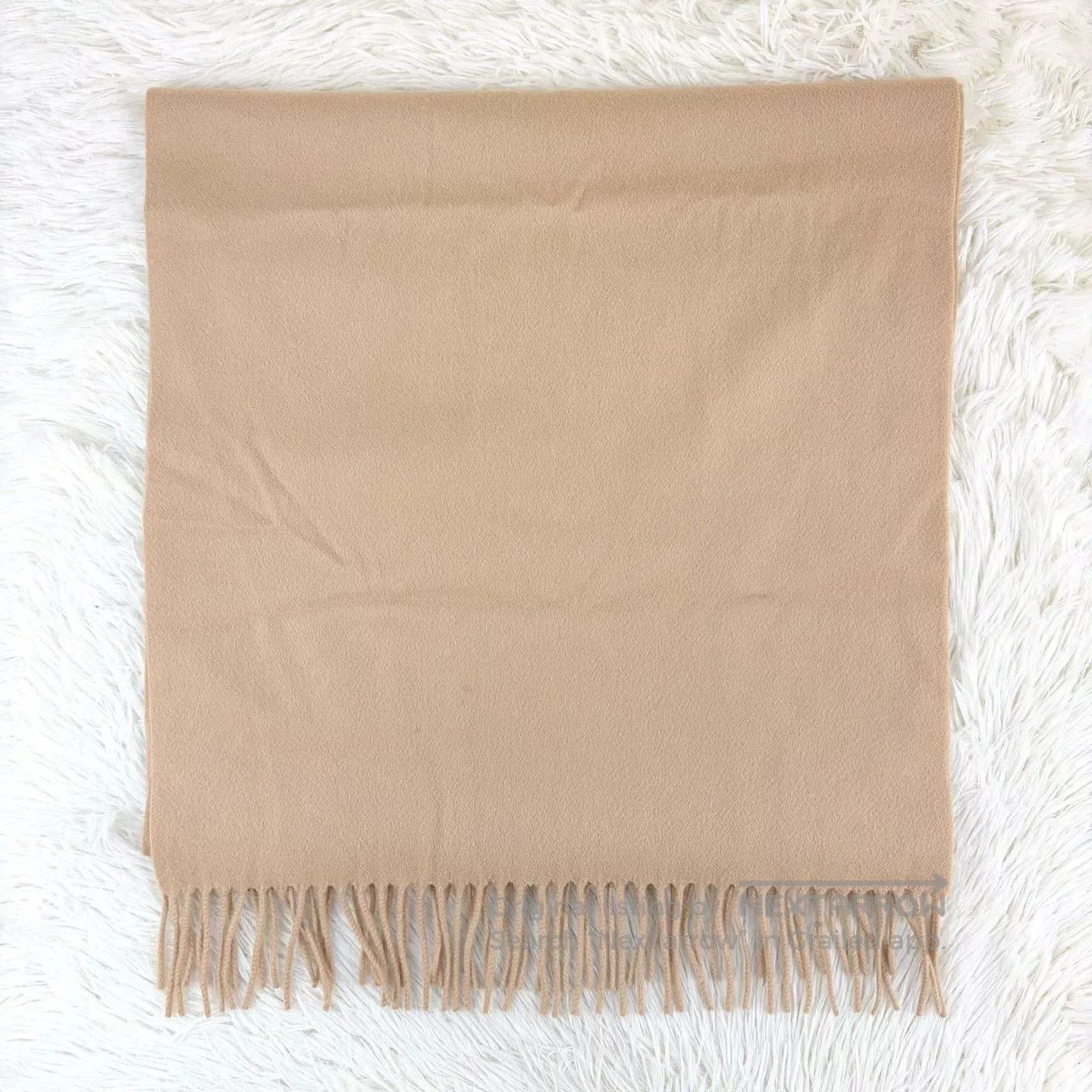 Loro Piana Loro Piana Camel Cashmere Fringed Scarf. Size ONE SIZE - 3 Thumbnail
