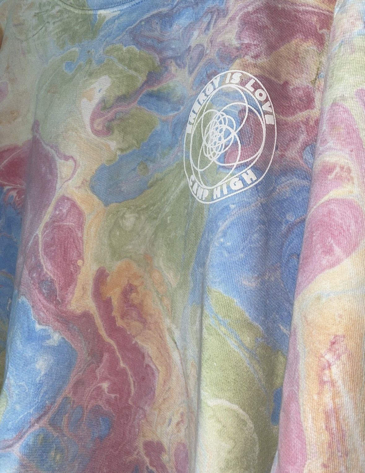 Camp High Camp High Energy Is Love Marble Dye Sweater Size US XL / EU 56 / 4 - 3 Thumbnail