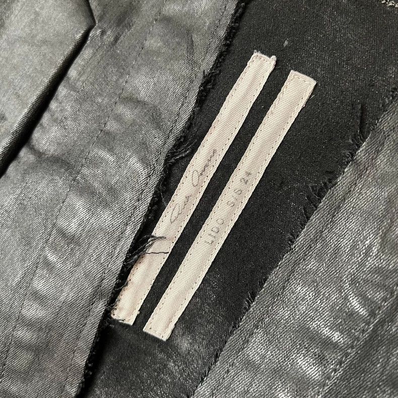 Rick Owens size 34 SS24 LIDO-coated collarless jacket