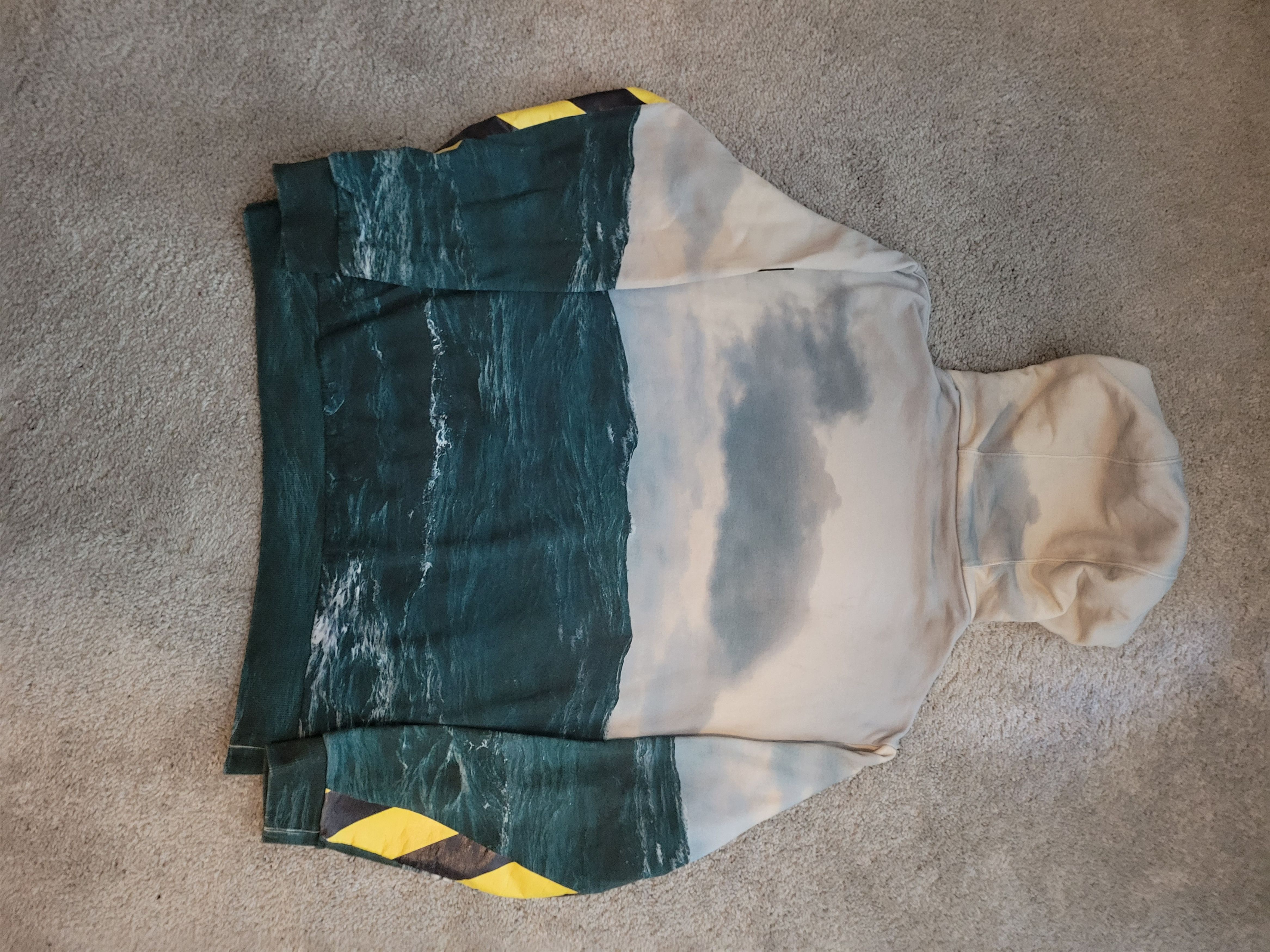 Burberry Burberry Sea Print Hoodie Size XL Size US XL / EU 56 / 4 - 2 Thumbnail