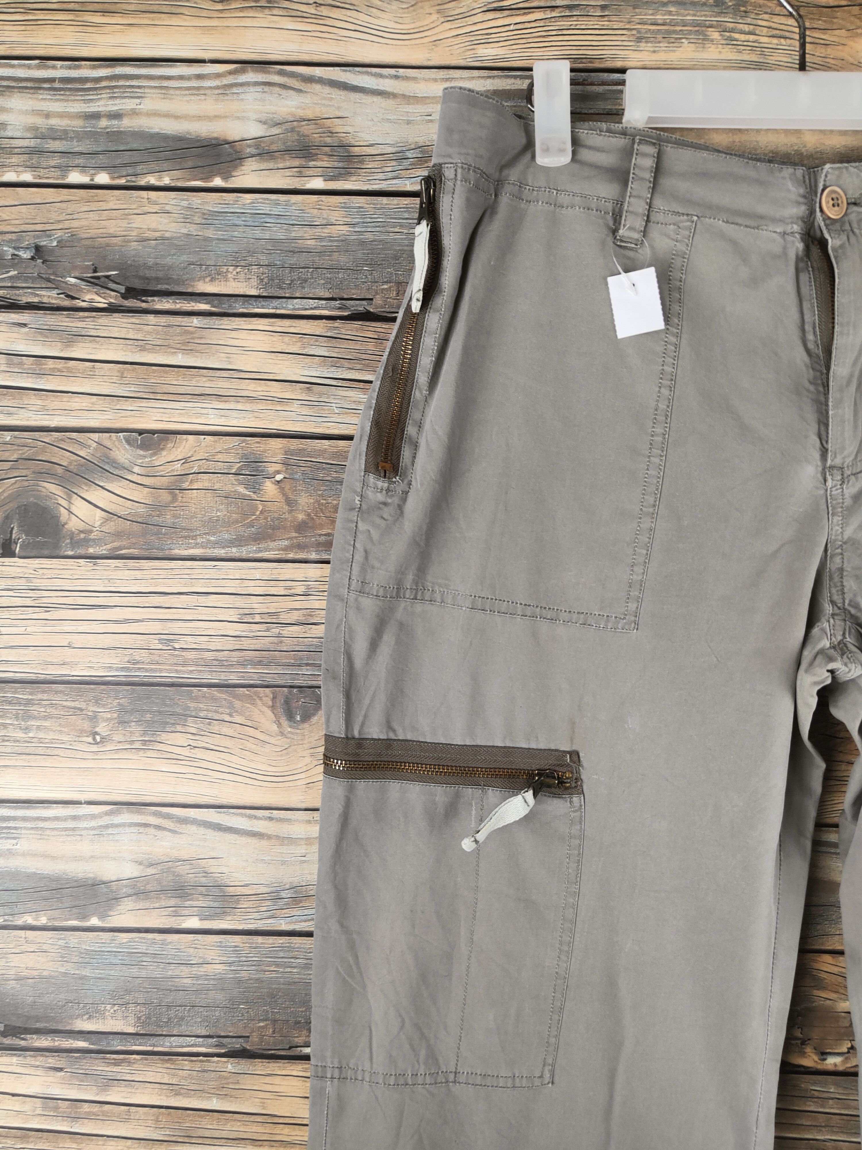 Quiksilver DL Quiksilver Army Green Multipocket Cargo Pants #46-791 Size US 35 - 3 Thumbnail