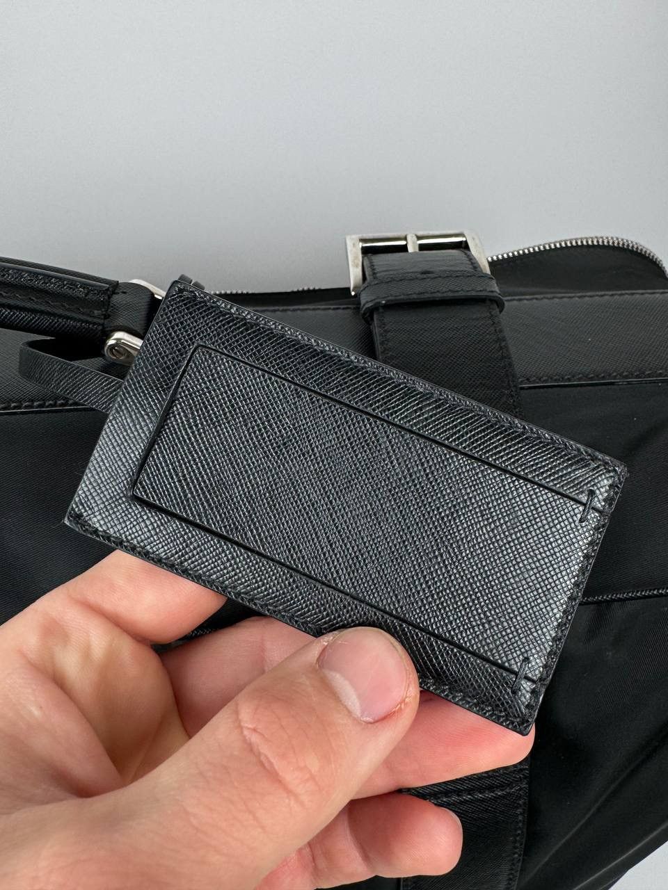Prada Prada Saffiano Black Nylon Luggage Bag Size ONE SIZE - 12 Thumbnail
