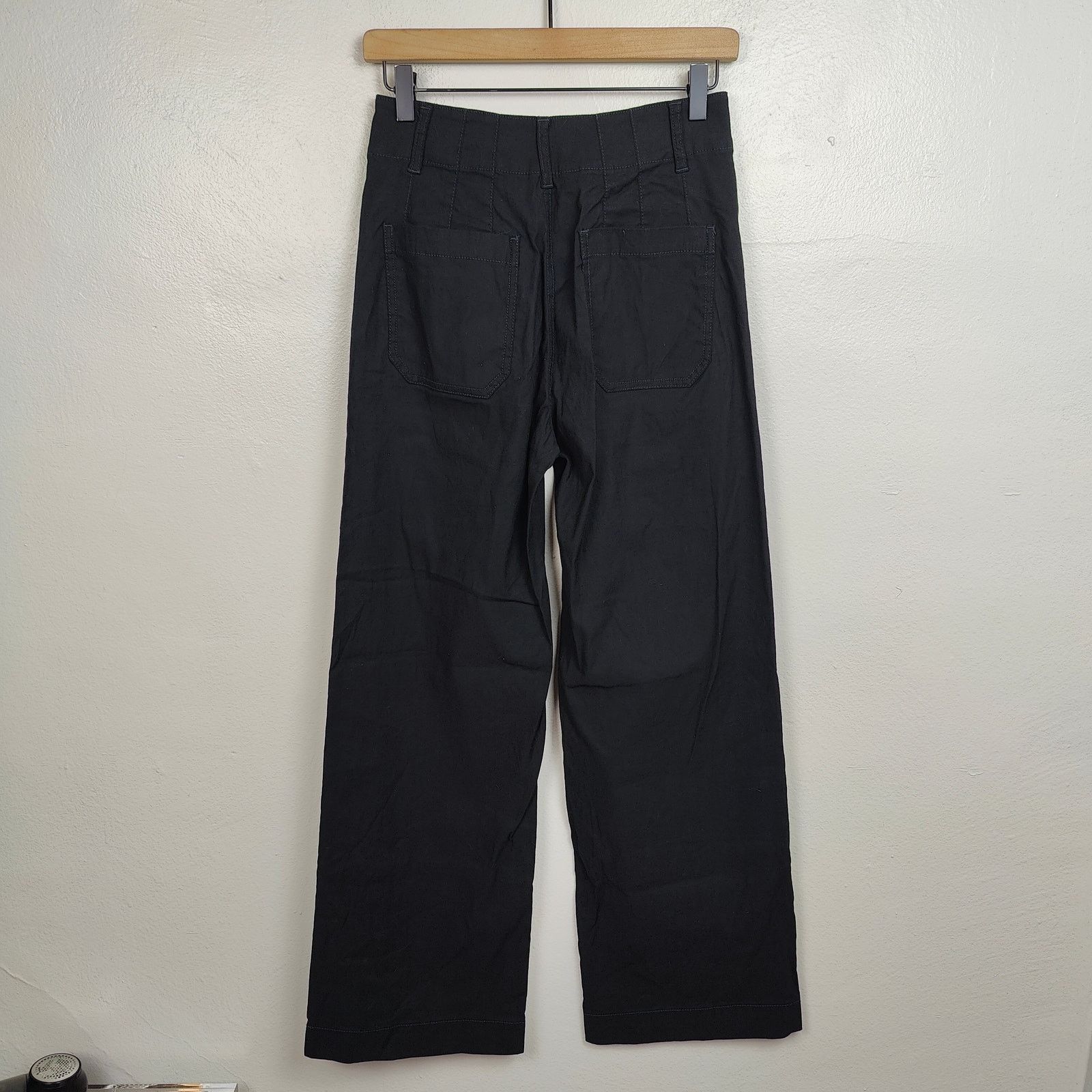 Anthropologie Anthropologie Maeve The Colette Pants 26 Black Wide Leg Size 26" / US 2 / IT 38 - 6 Thumbnail