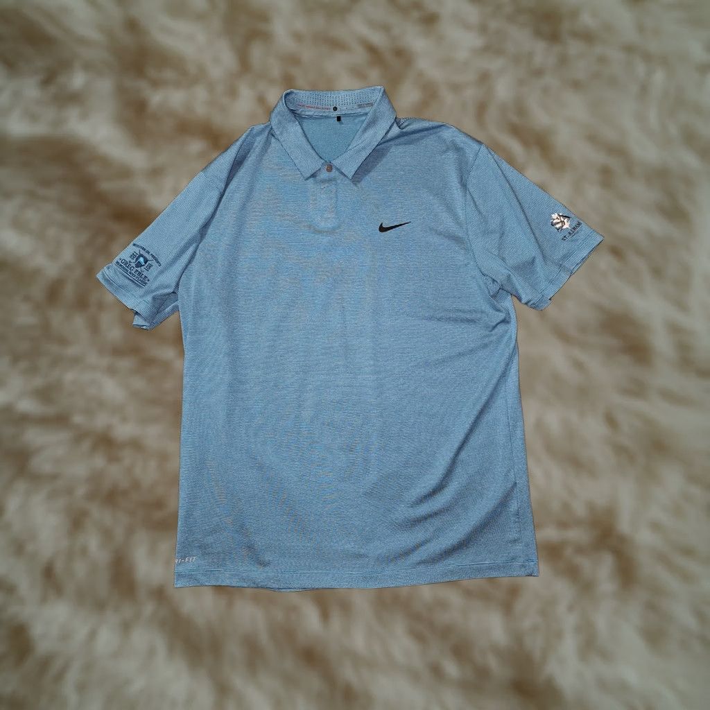 Nike Nike Tiger Woods Polo Shirt Mens L Blue Dri-FIT Golf St Albans 2015 Tiger Woods Collection Shirt Mens L Blue Dri-FIT Golf St Albans 2015 Size US L / EU 52-54 / 3 - 1 Thumbnail
