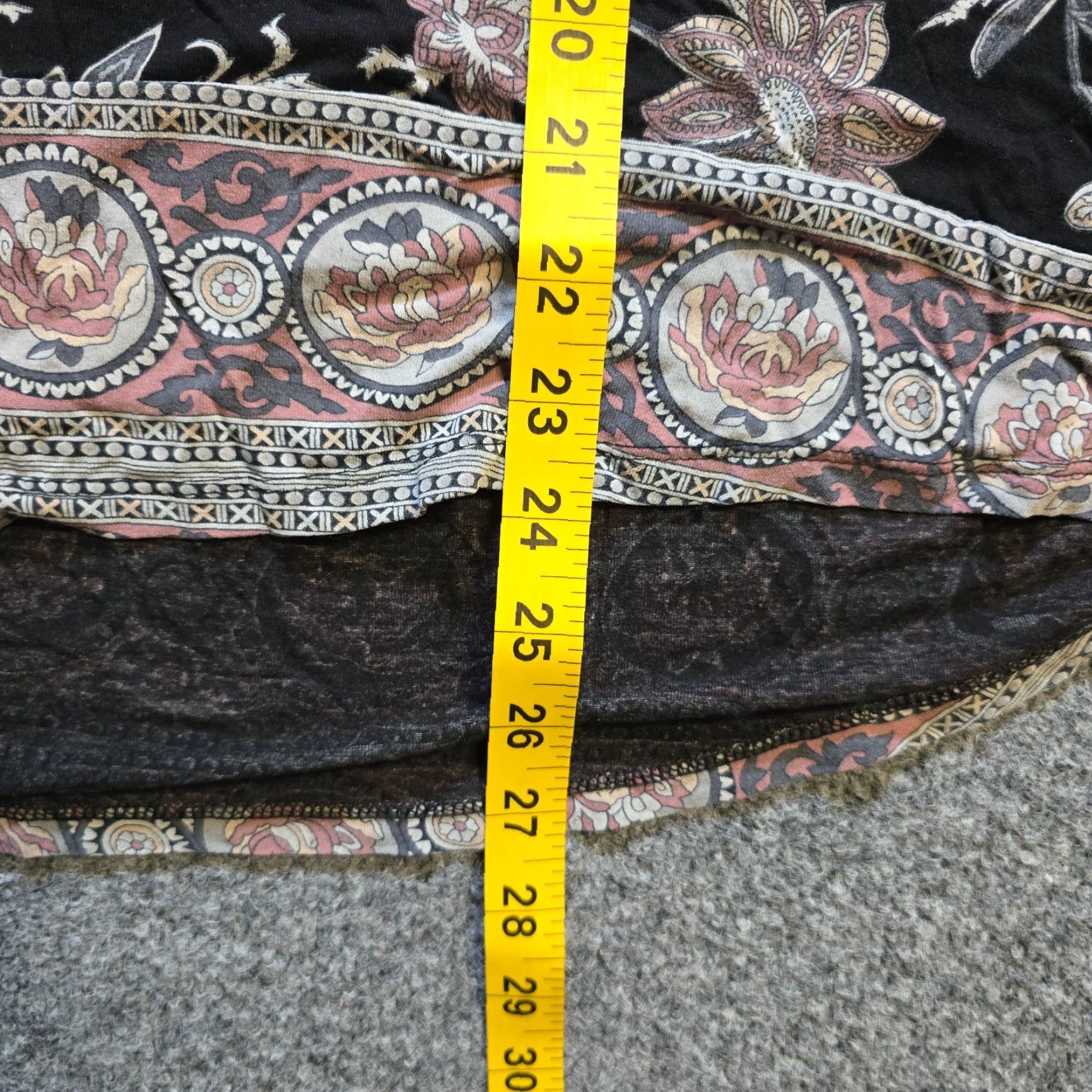 Lucky Brand Lucky Brand Top Blouse 1X Women Black Peasant Floral V Neck 3/4 Sleeve Boho Casual Shirt Size XL / US 12-14 / IT 48-50 - 6 Thumbnail