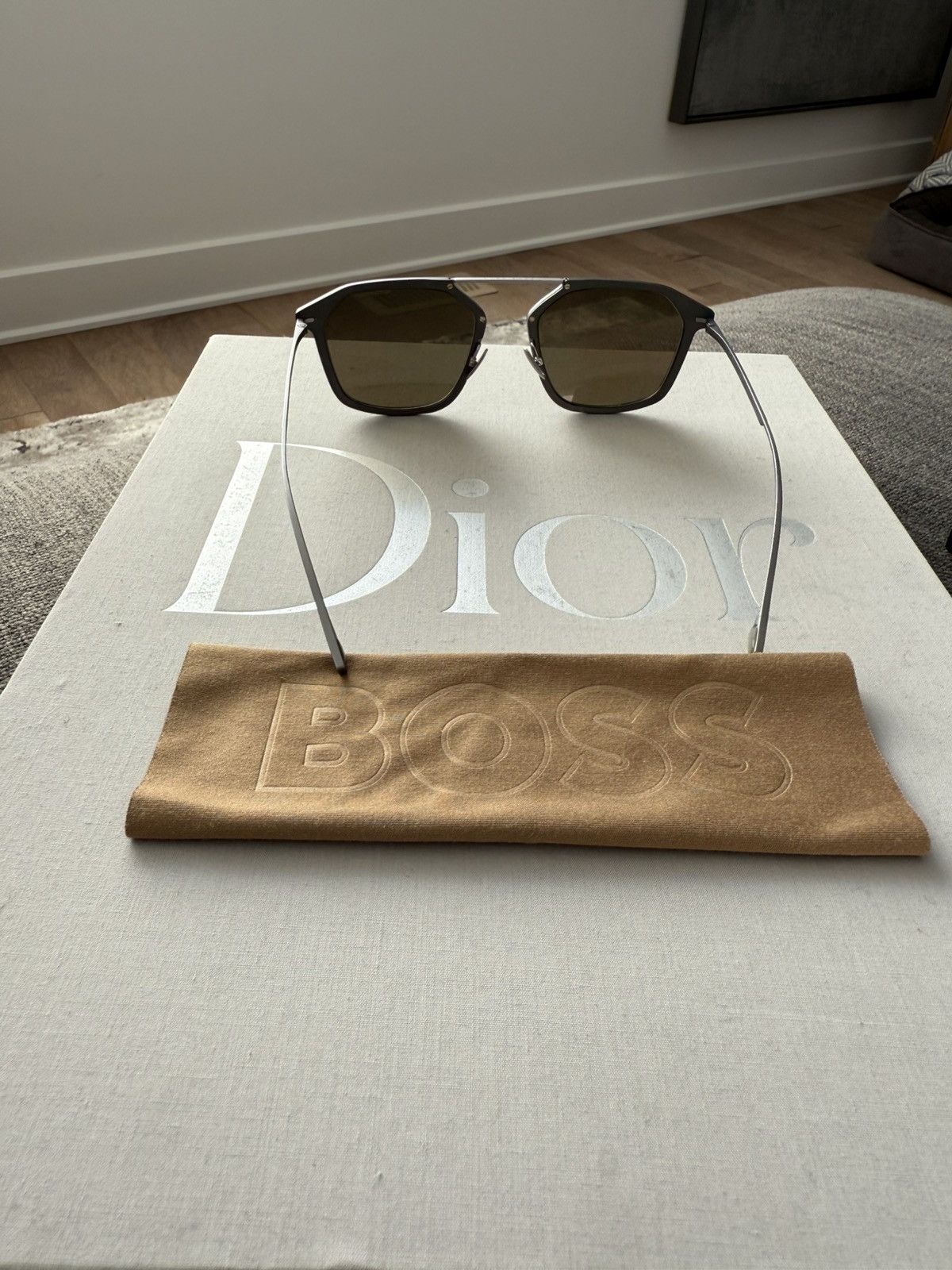 Hugo Boss New Hugo Boss Ltd. Ed. “THE COLLECTION” Titanium Sunglasses Size ONE SIZE - 10 Thumbnail