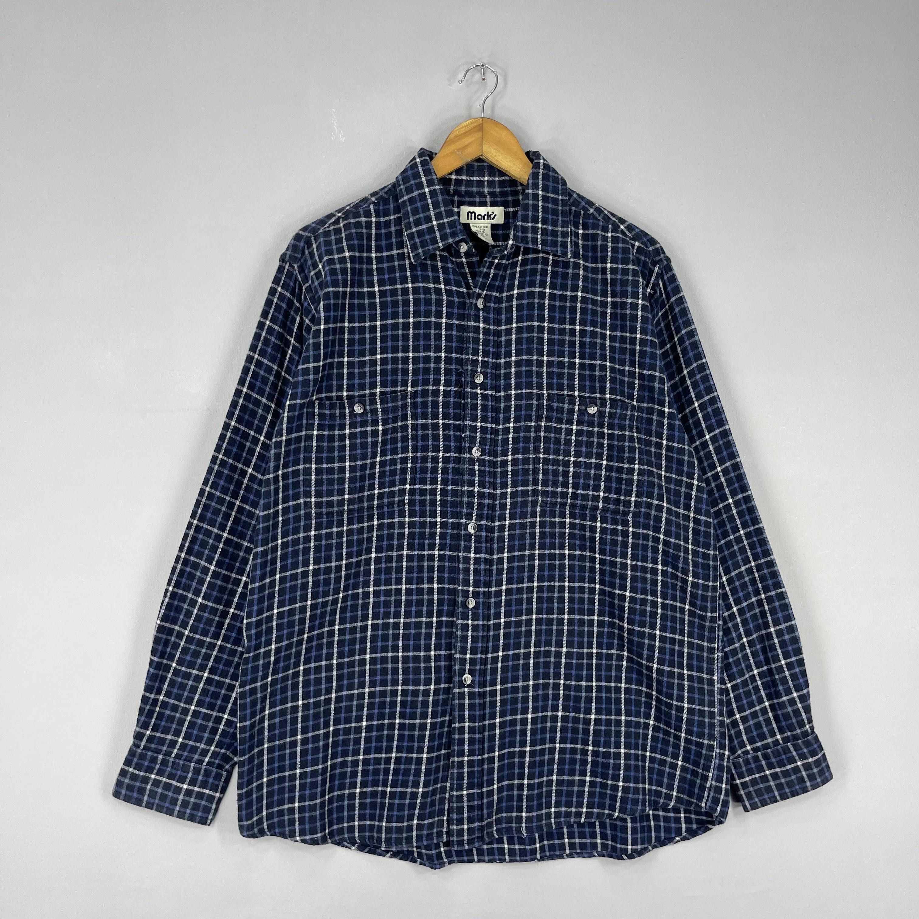 Flannel Vintage Checkered Gingham Minimalist Distressed Flannel Size US L / EU 52-54 / 3 - 3 Thumbnail