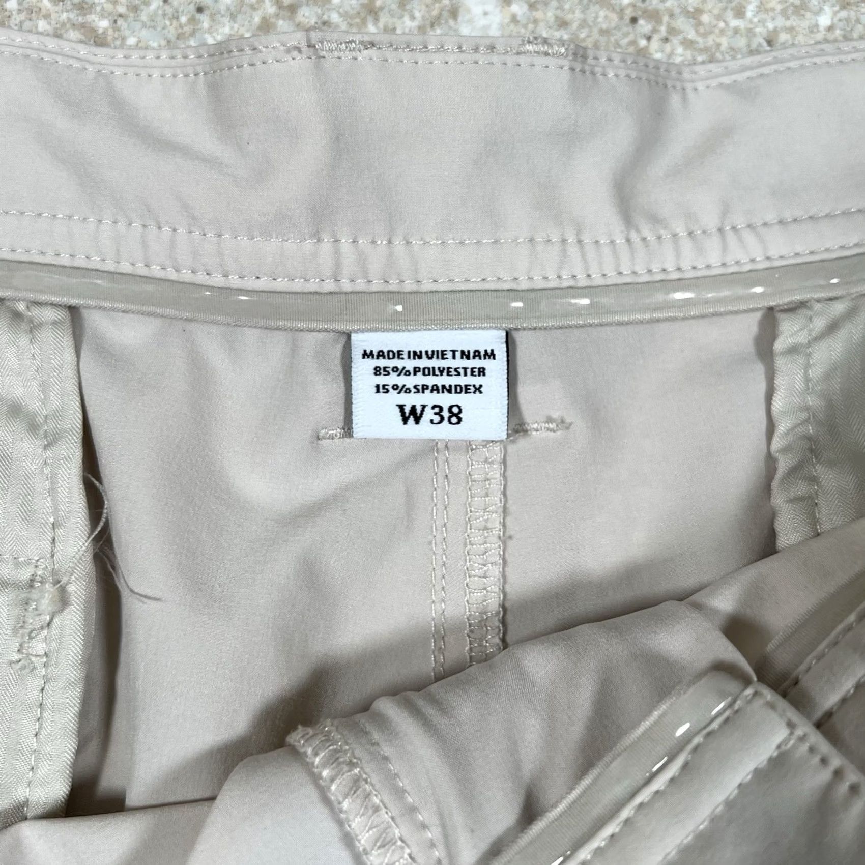 Footjoy FootJoy Shorts Mens 38 Beige Lightweight Performance Golf Chino 9" Inseam FJ Size US 38 / EU 54 - 3 Thumbnail