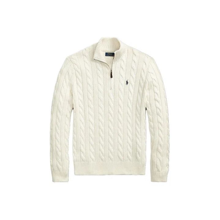 Polo Ralph Lauren Polo Ralph Lauren Men's Half-Zip Cable Knit Sweater Size US L / EU 52-54 / 3 - 1 Thumbnail