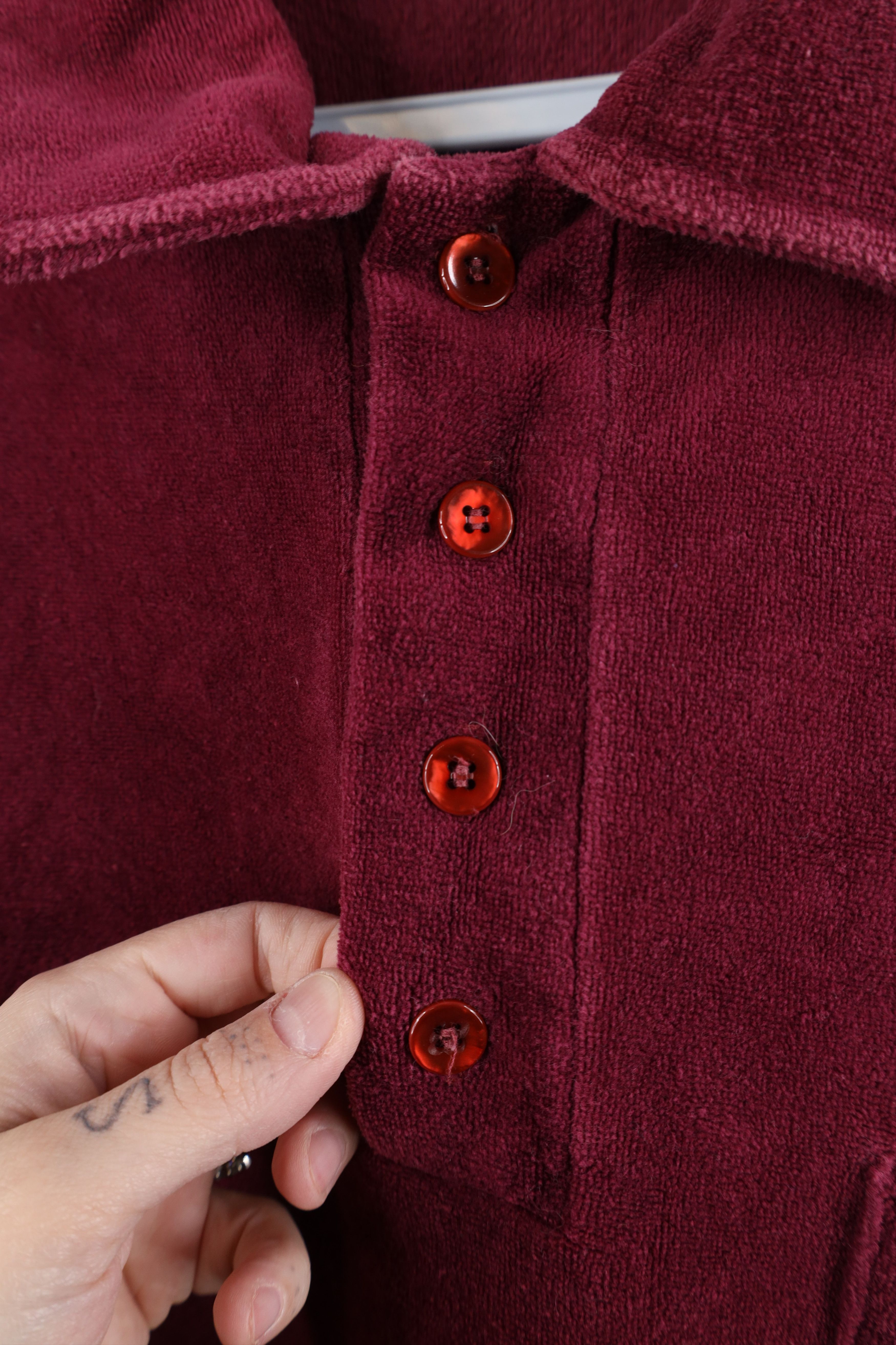 Vintage Vintage 70s Streetwear Terry Cloth Collared Polo Shirt Size US XL / EU 56 / 4 - 6 Thumbnail