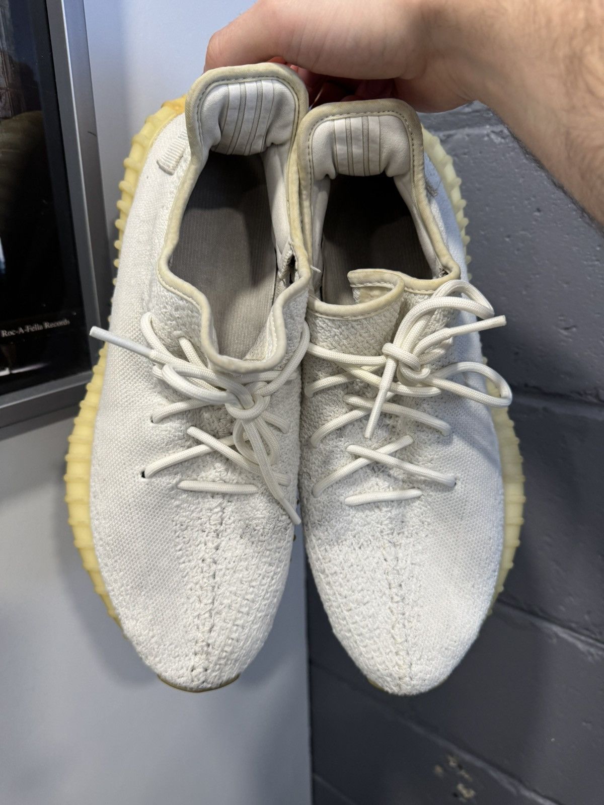 Adidas Yeezy Boost 350 V2 'Cream White / Triple White Size US 12.5 / EU 45-46 - 2 Thumbnail