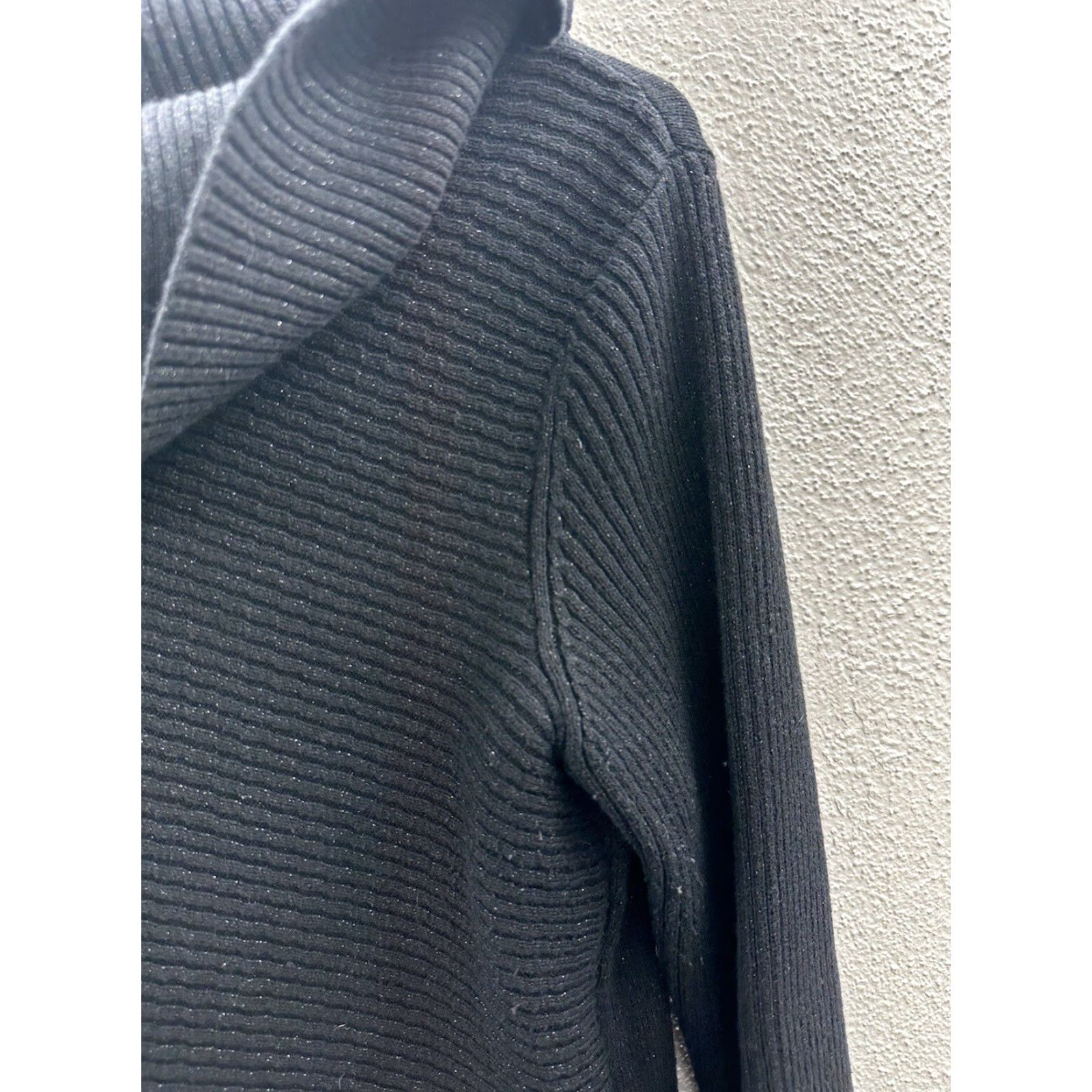 Alfani Alfani Womens Sweater Tunic Size Small Black Sparkles Long Sleeve Crowl Neck Size S / US 4 / IT 40 - 3 Thumbnail