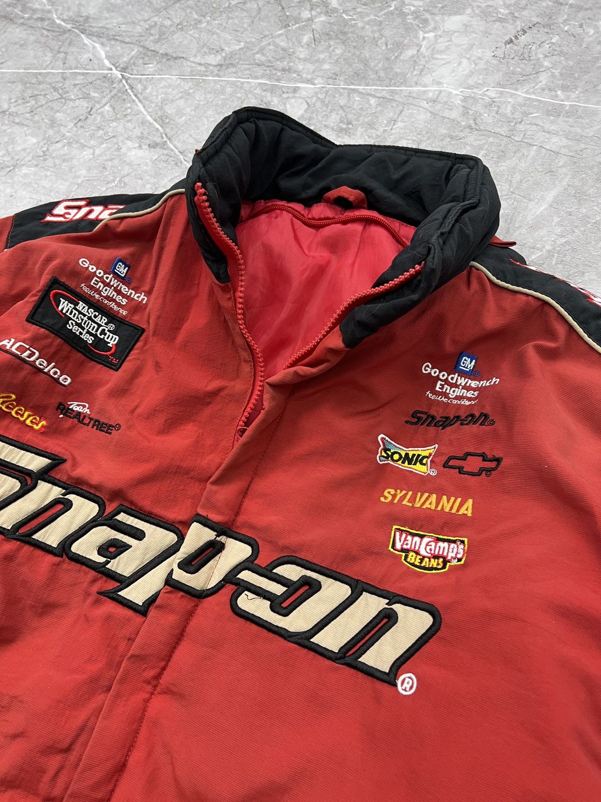 NASCAR × Vintage Vintage Snap-On Nascar Racing Jacket 90's nylon Size US L / EU 52-54 / 3 - 7 Thumbnail