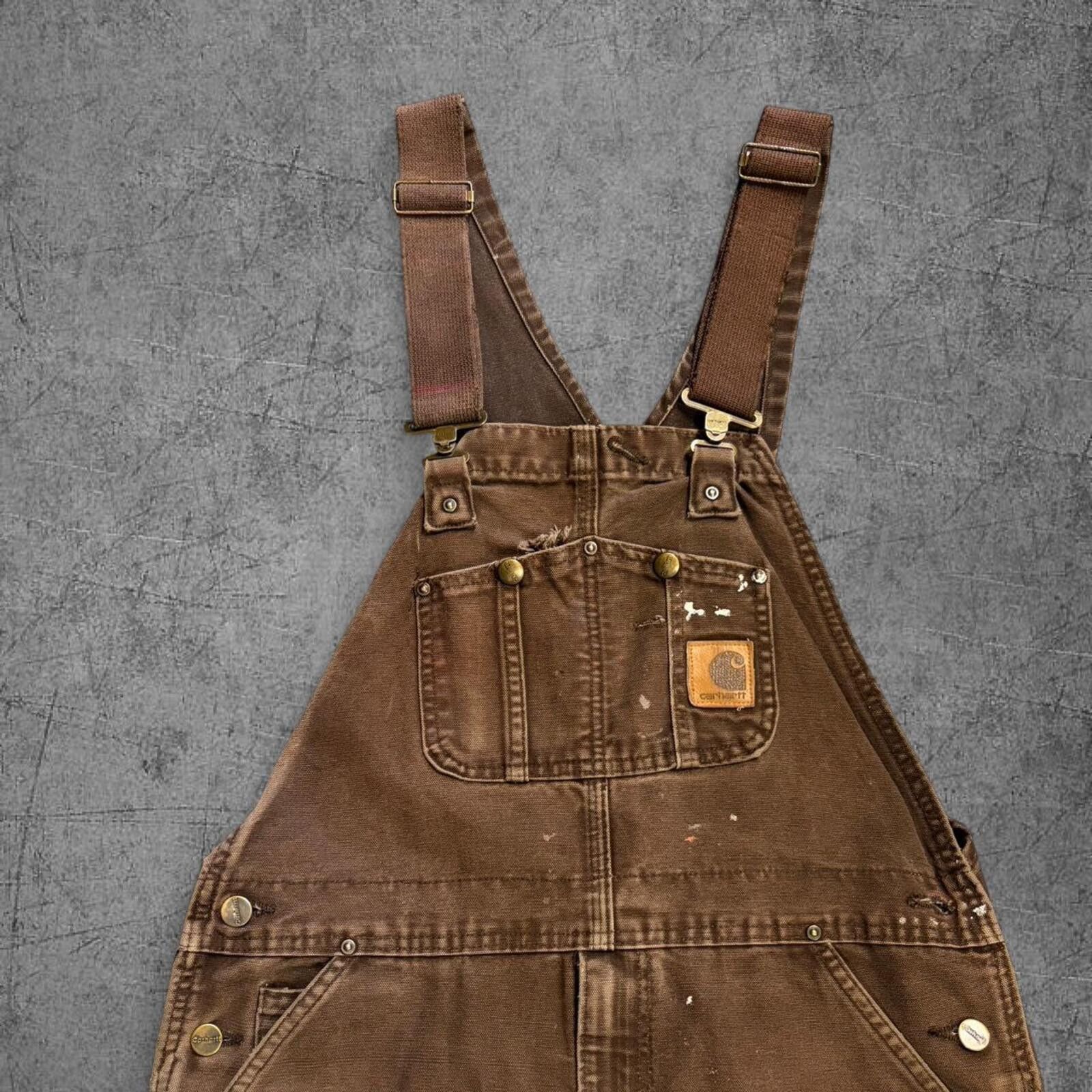 Carhartt Vintage Mocha Carhartt Overalls Size US 34 / EU 50 - 3 Thumbnail