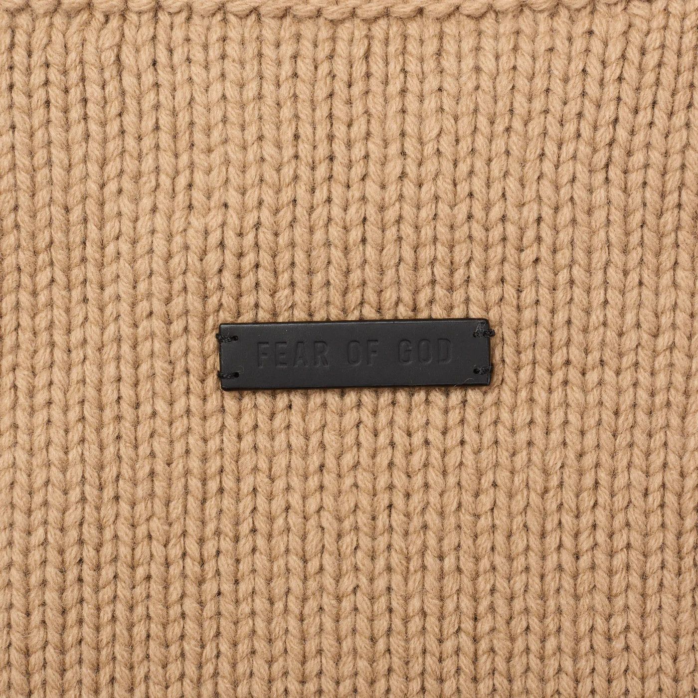 Fear of God FEAR OF GOD Camel Knit Overlapped Wool Sweater Size US L / EU 52-54 / 3 - 3 Thumbnail