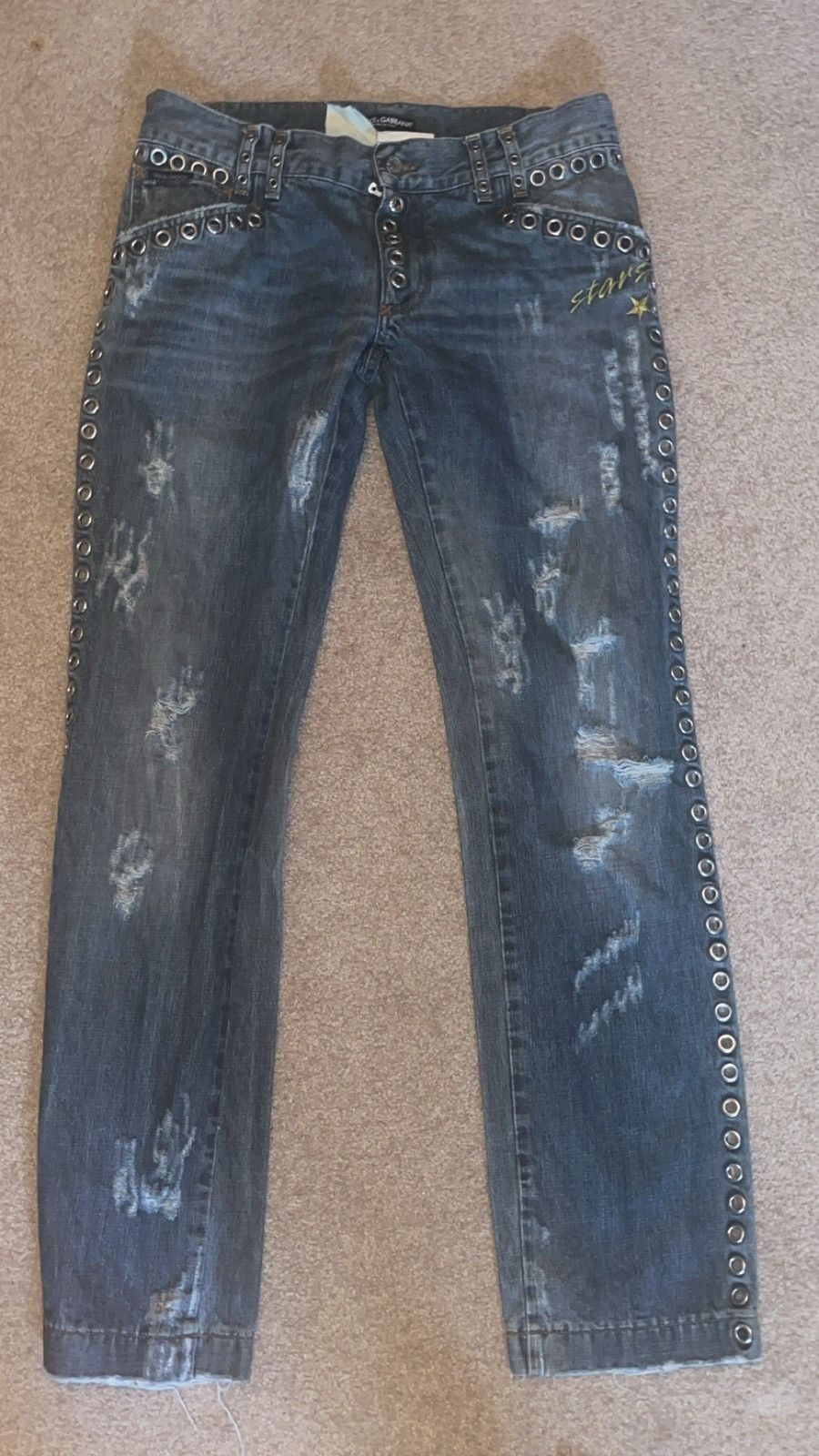 Dolce & Gabbana dolce and gabanna studded jeans Size US 33 - 1 Thumbnail